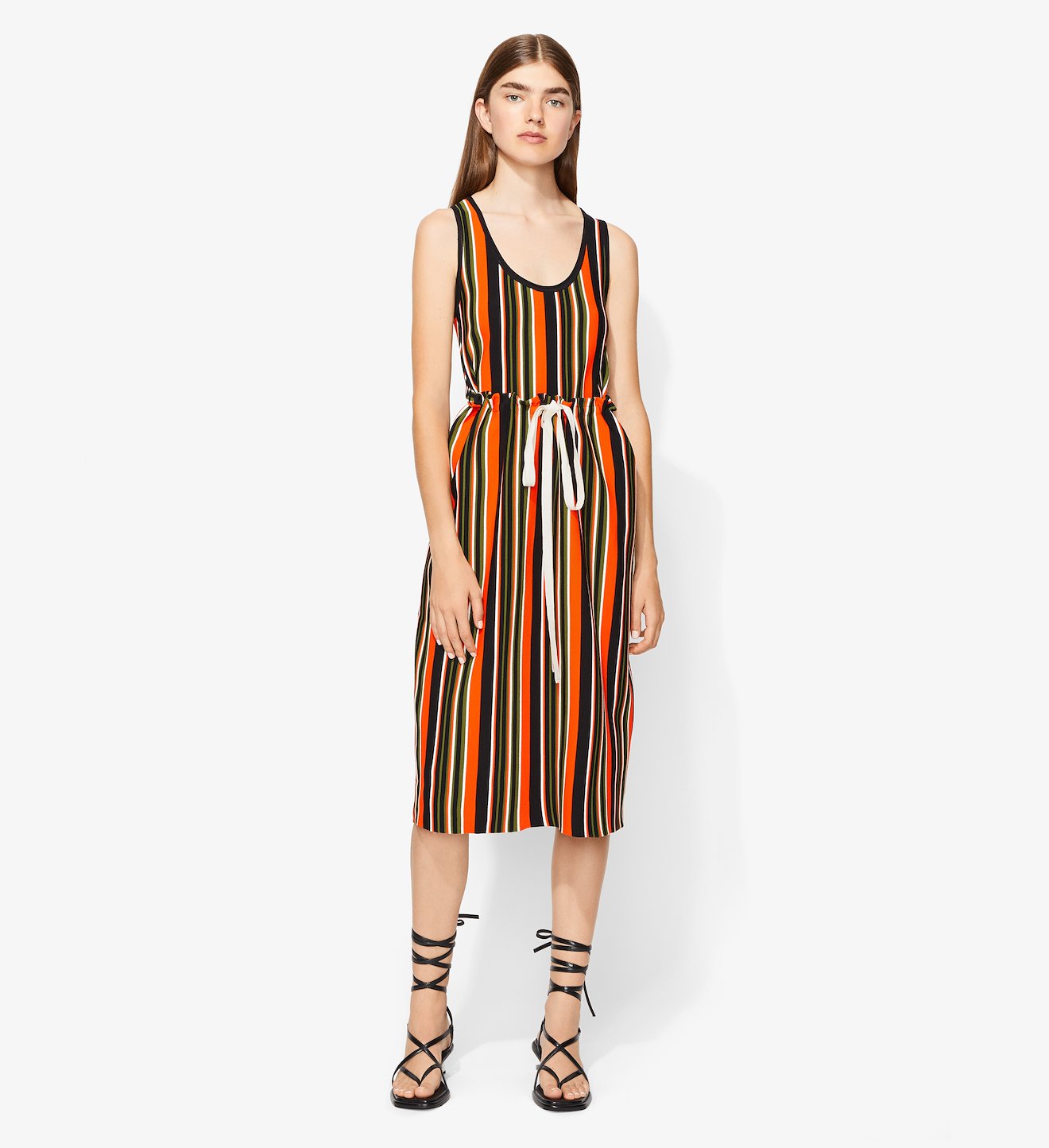 Striped Knit Tank Dress