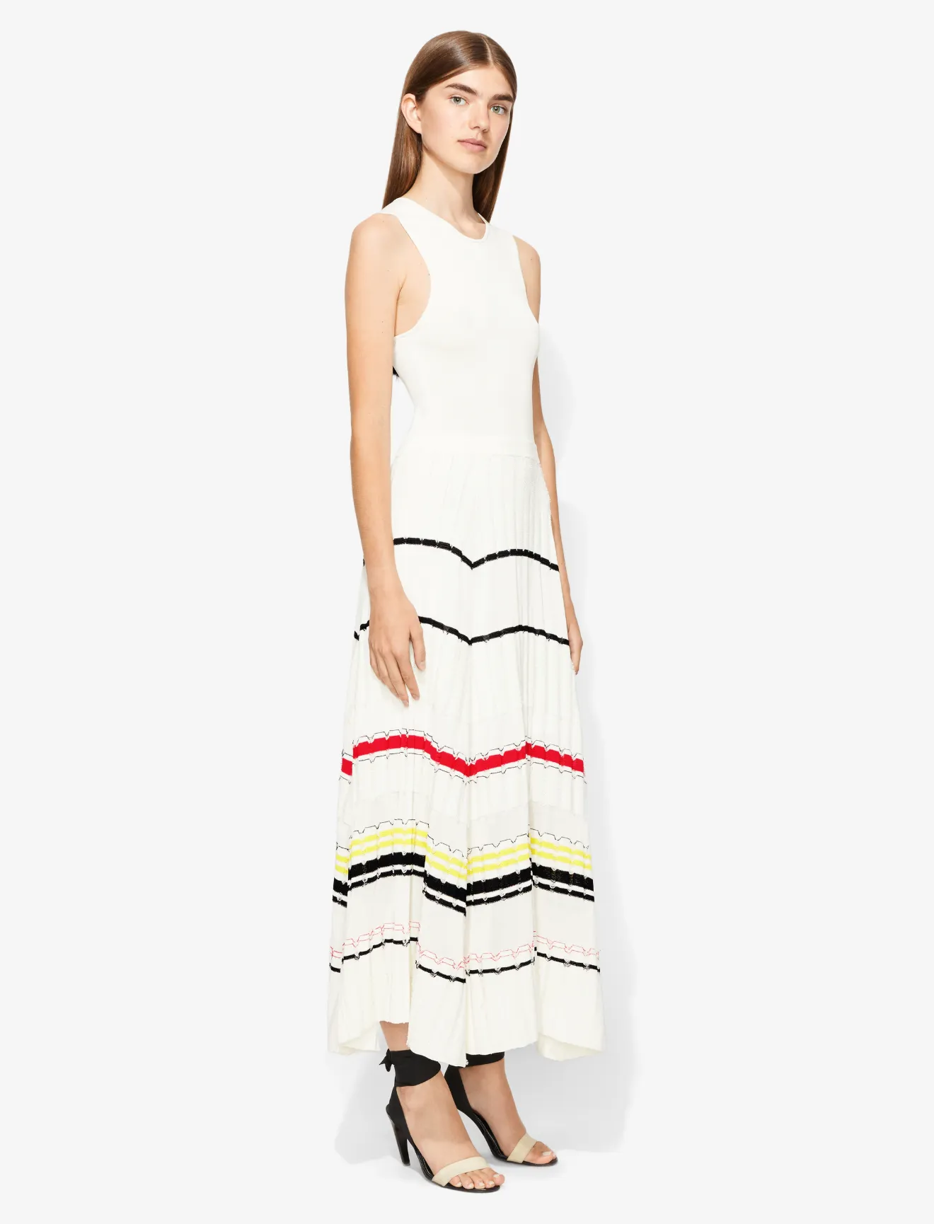 striped ribbed dress