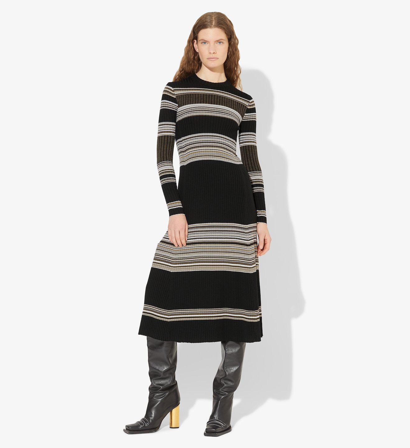 Striped Rib Dress