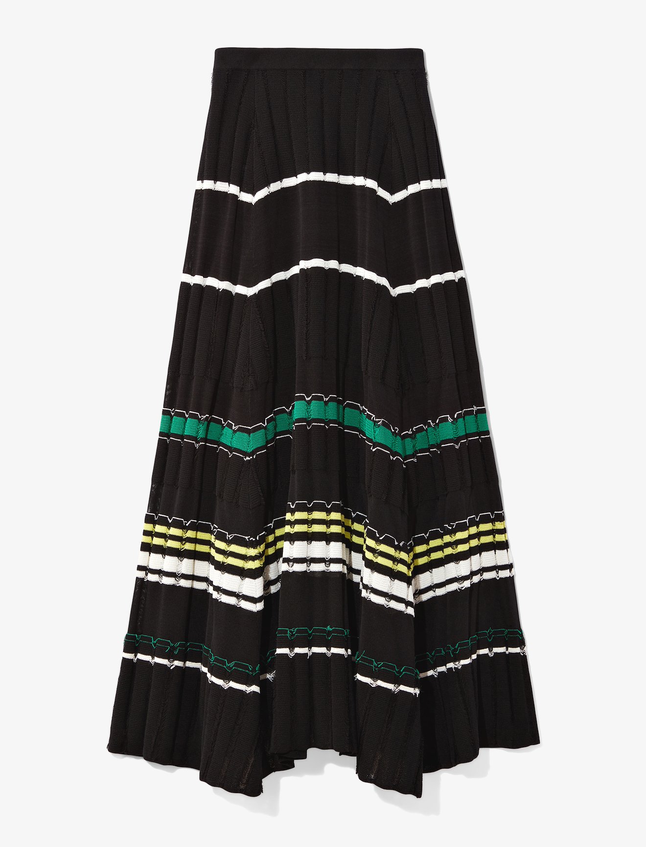 Striped Rib Knit Skirt #5