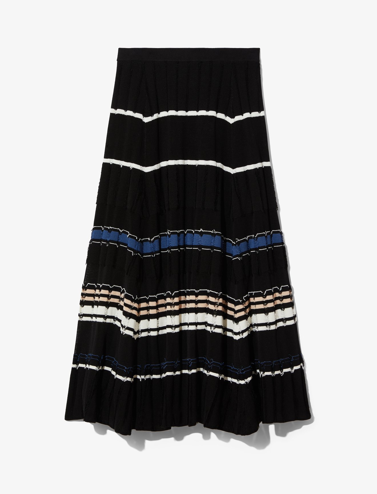 Striped Rib Knit Skirt #4