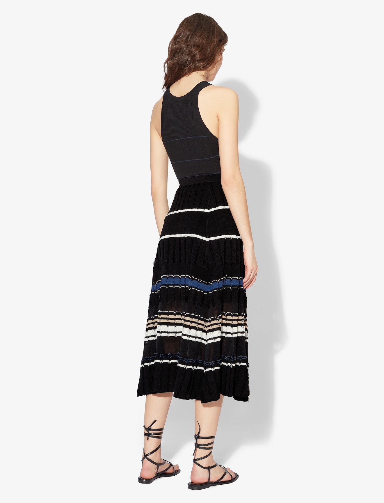 Striped Rib Knit Skirt #2