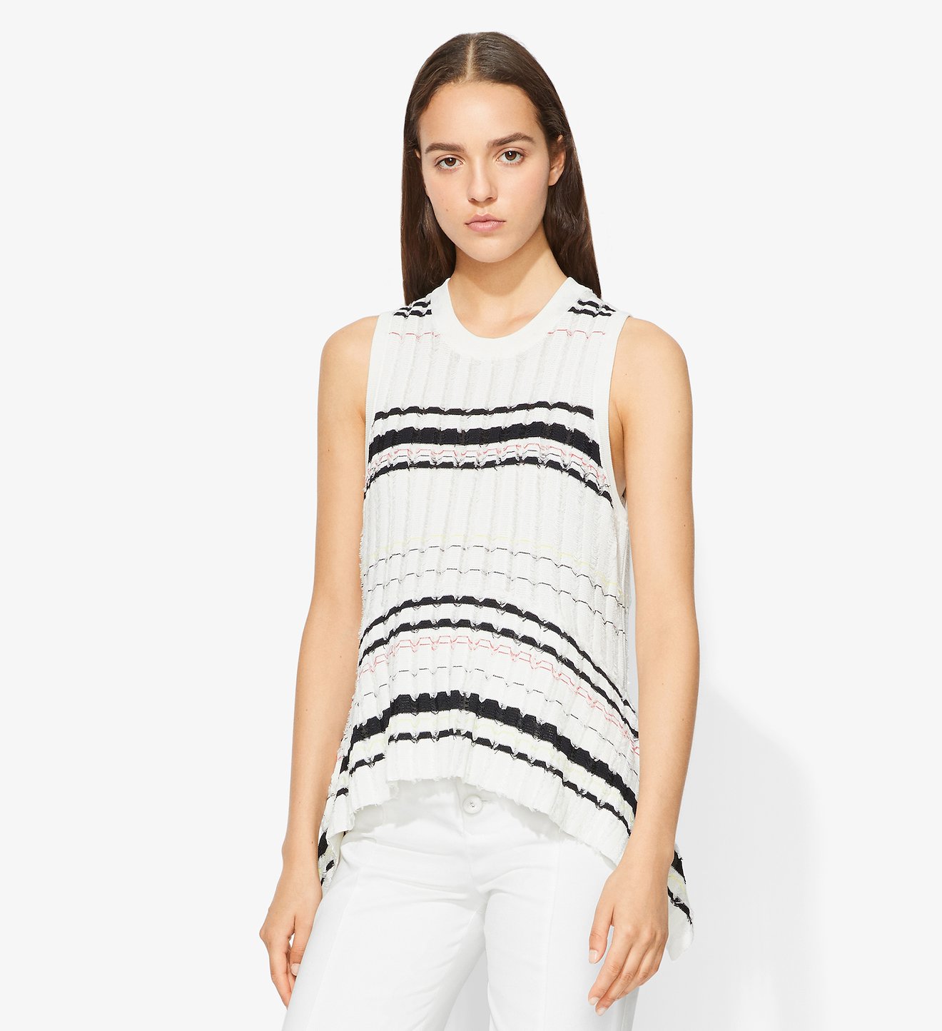 Striped Rib Knit Top