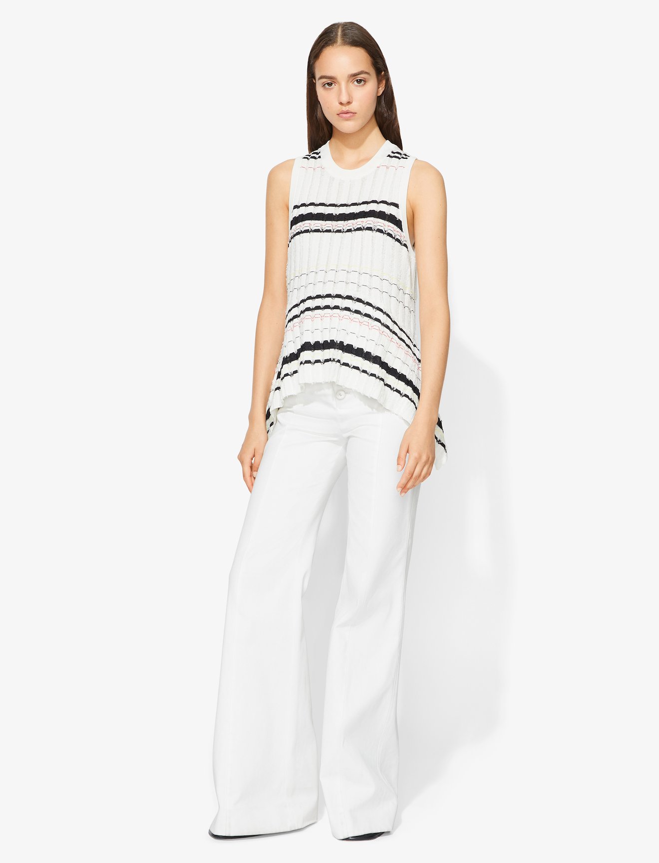 Striped Rib Knit Top #1