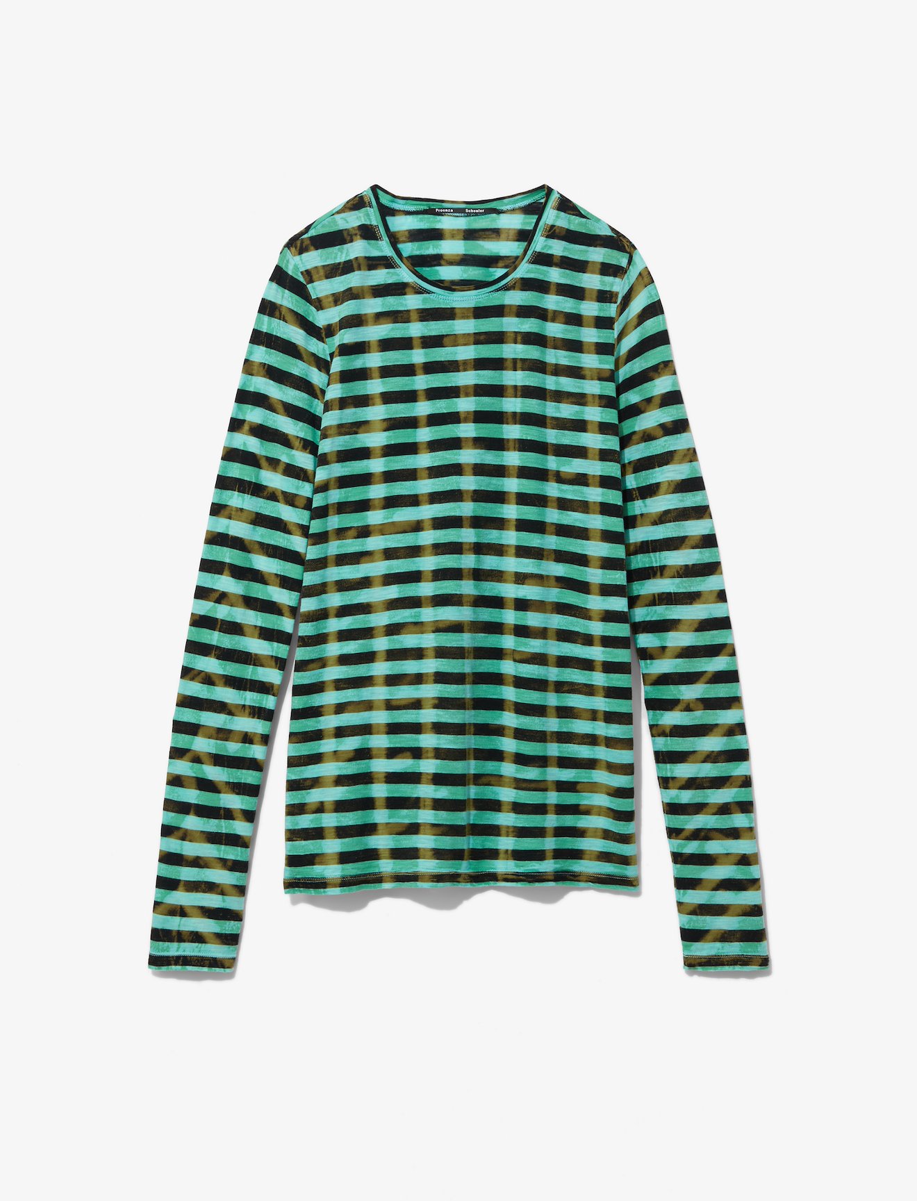Striped Tie Dye Long Sleeve T-Shirt #4