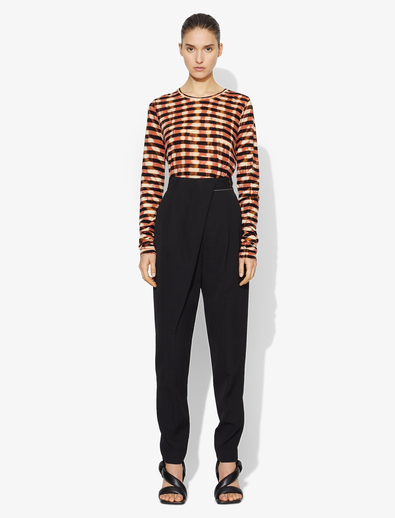 Striped Tie Dye Long Sleeve T-Shirt #1