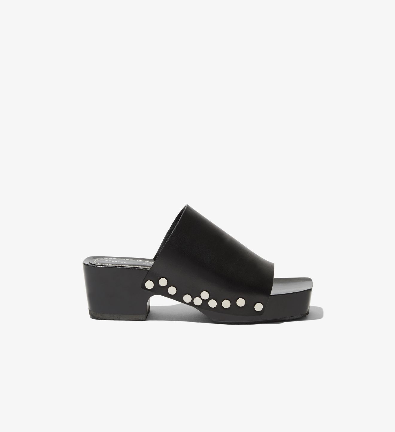 black clog sandals