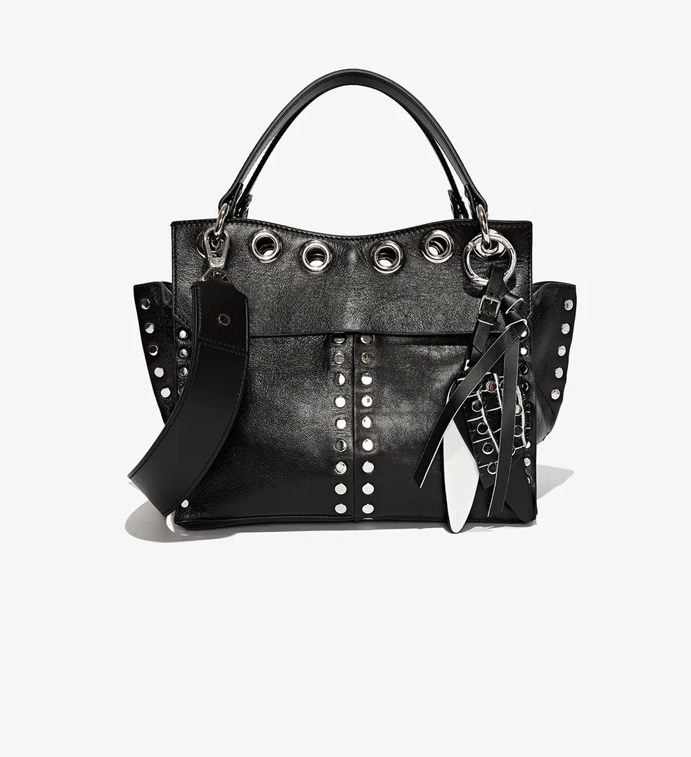 Studded Curl Handbag