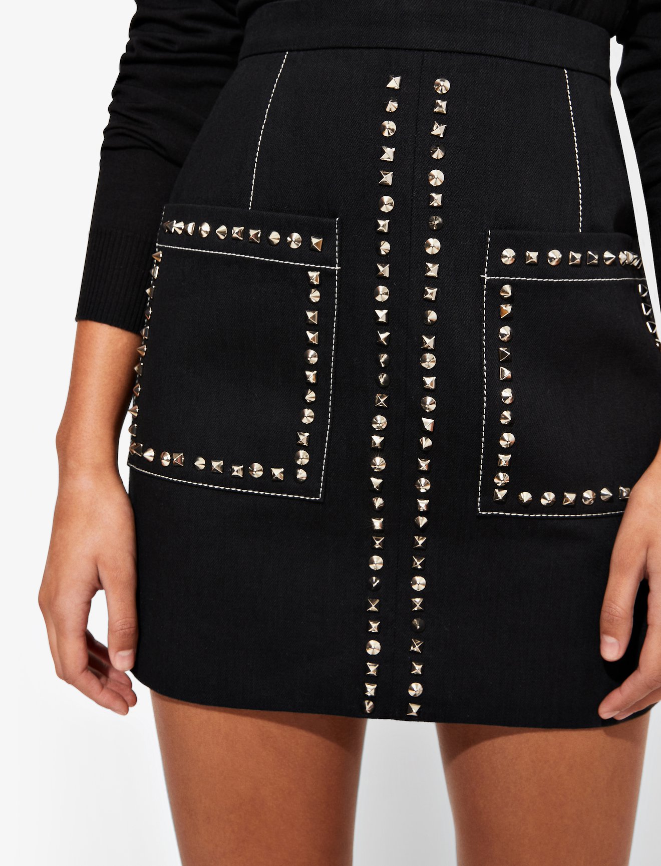 Studded Mini Skirt #4