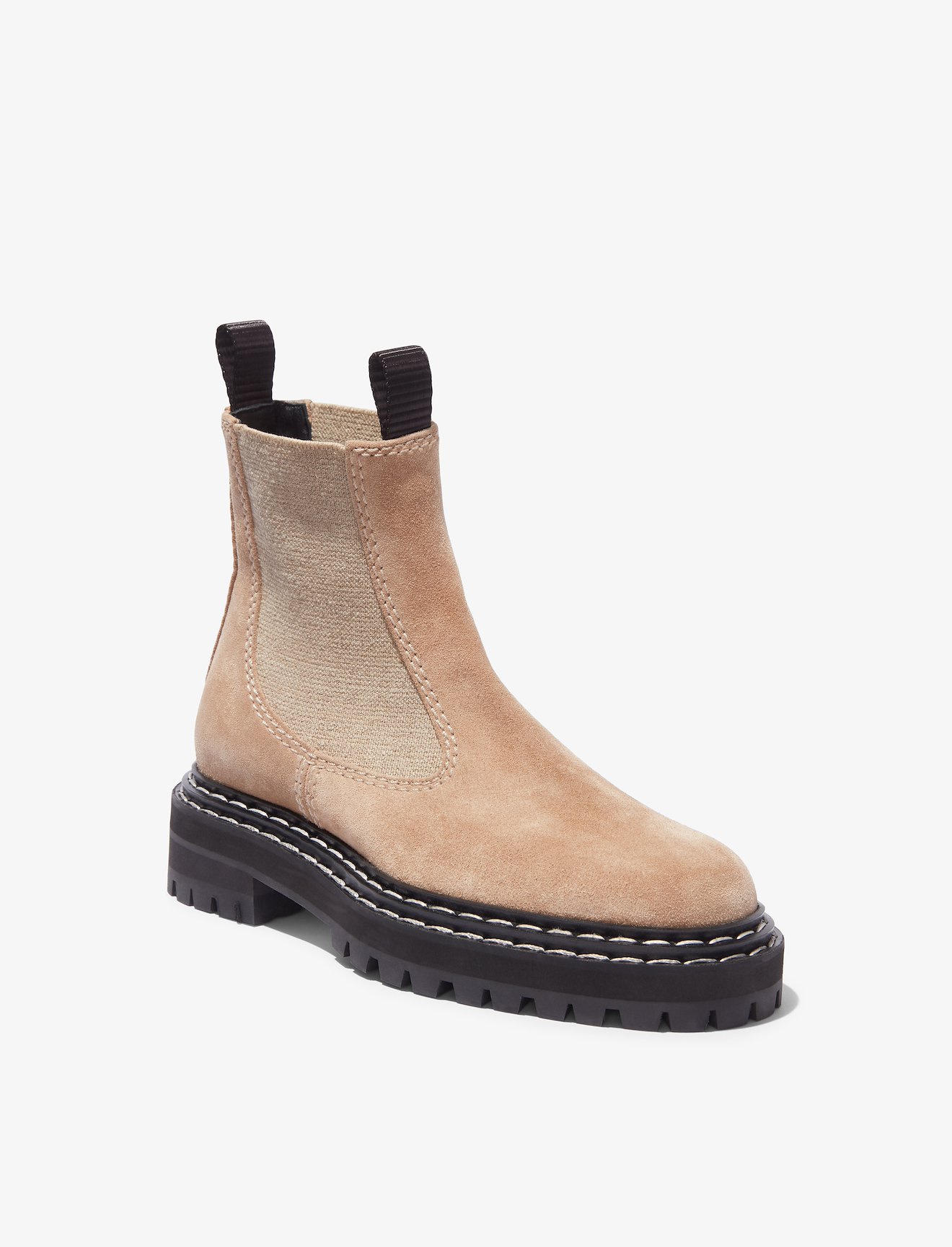 Suede Lug Sole Chelsea Boots #1