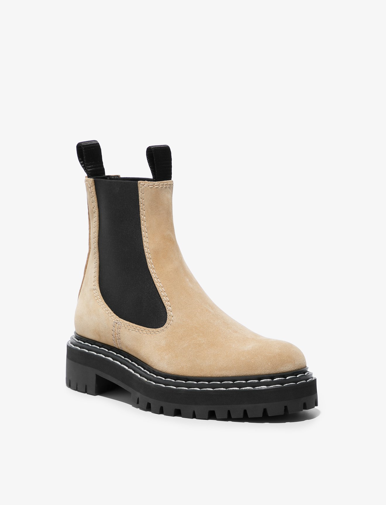 Suede Lug Sole Chelsea Boots #1