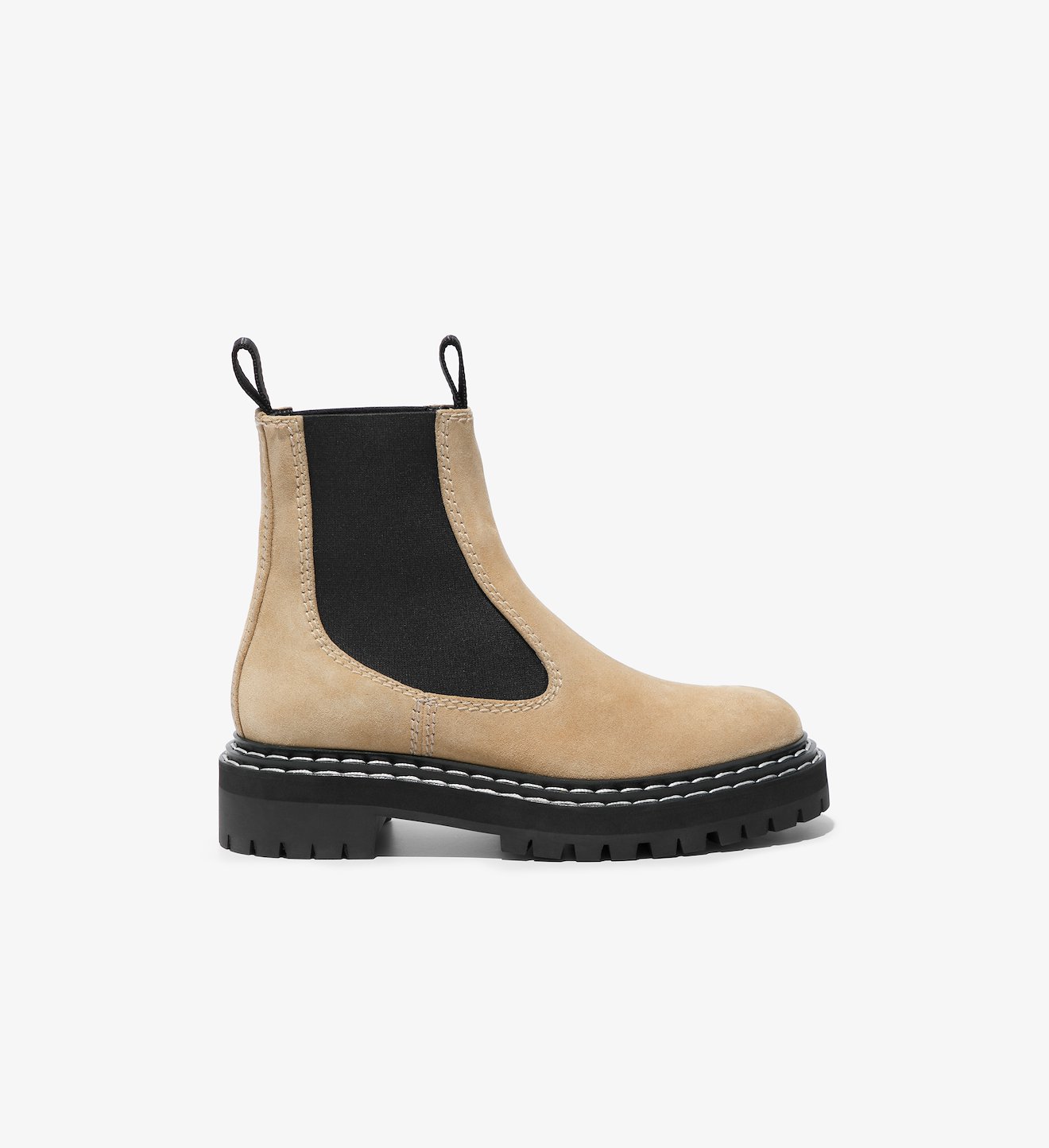 Suede Lug Sole Chelsea Boots