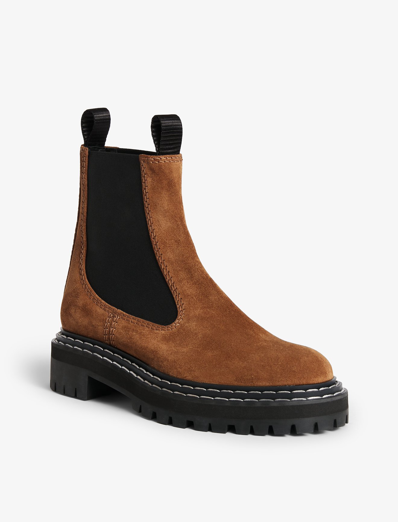 Suede Lug Sole Chelsea Boots #1