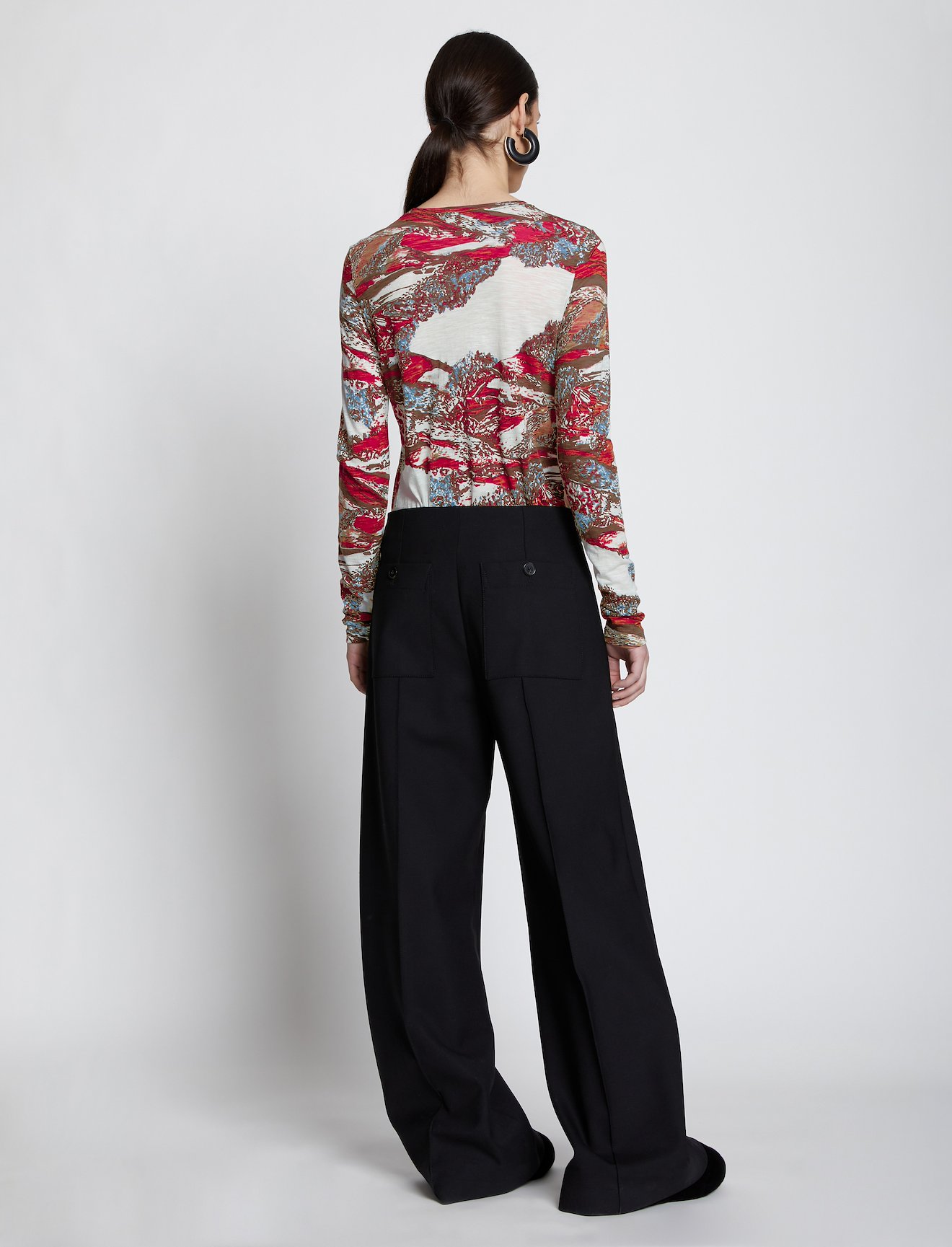 Swirl Print Long Sleeve T-Shirt #2