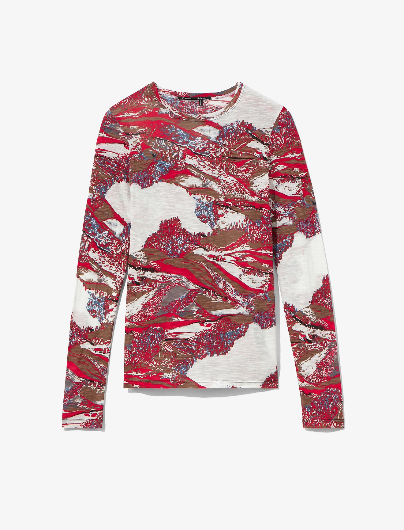 Swirl Print Long Sleeve T-Shirt #4