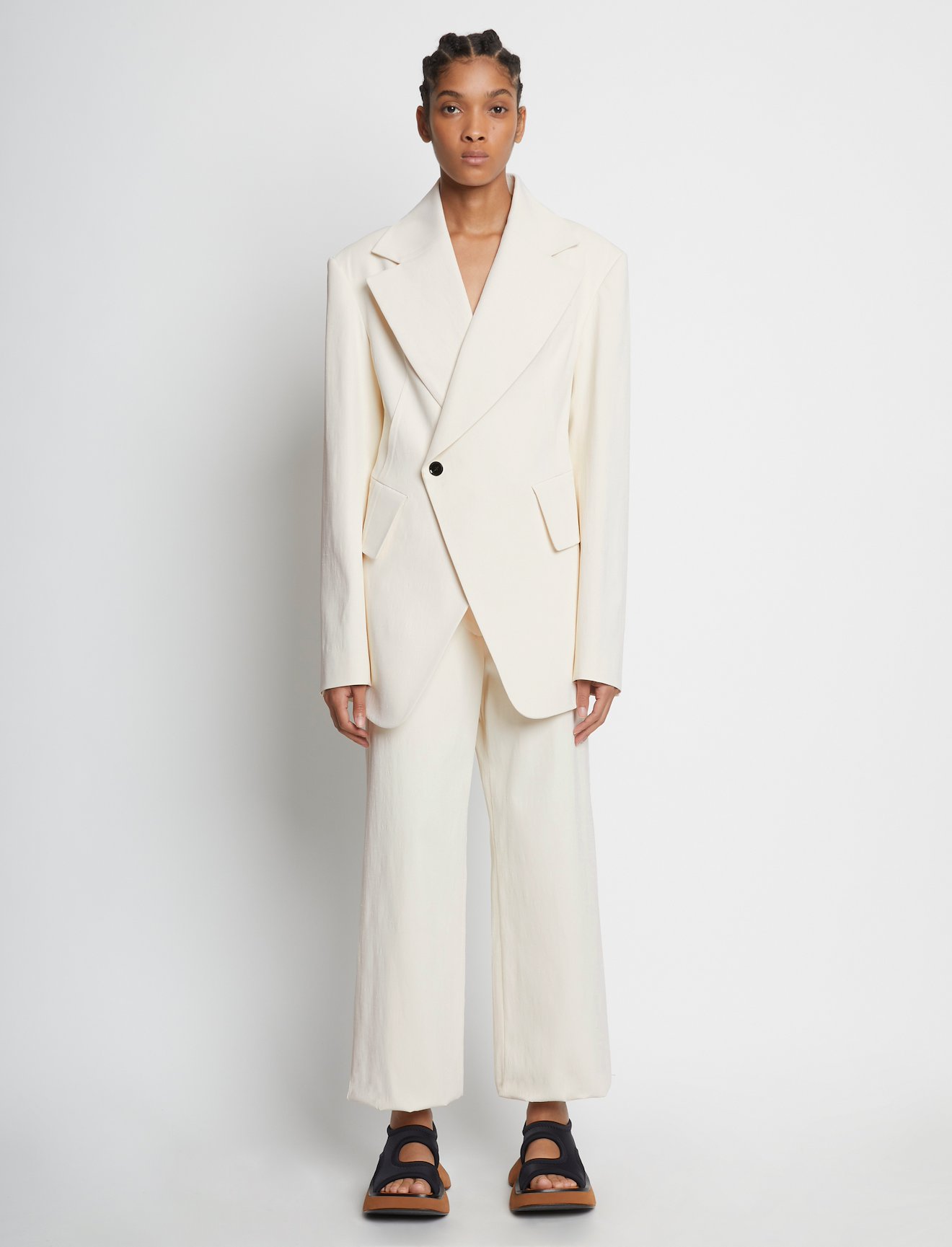 Technical Stretch Linen Blazer #1