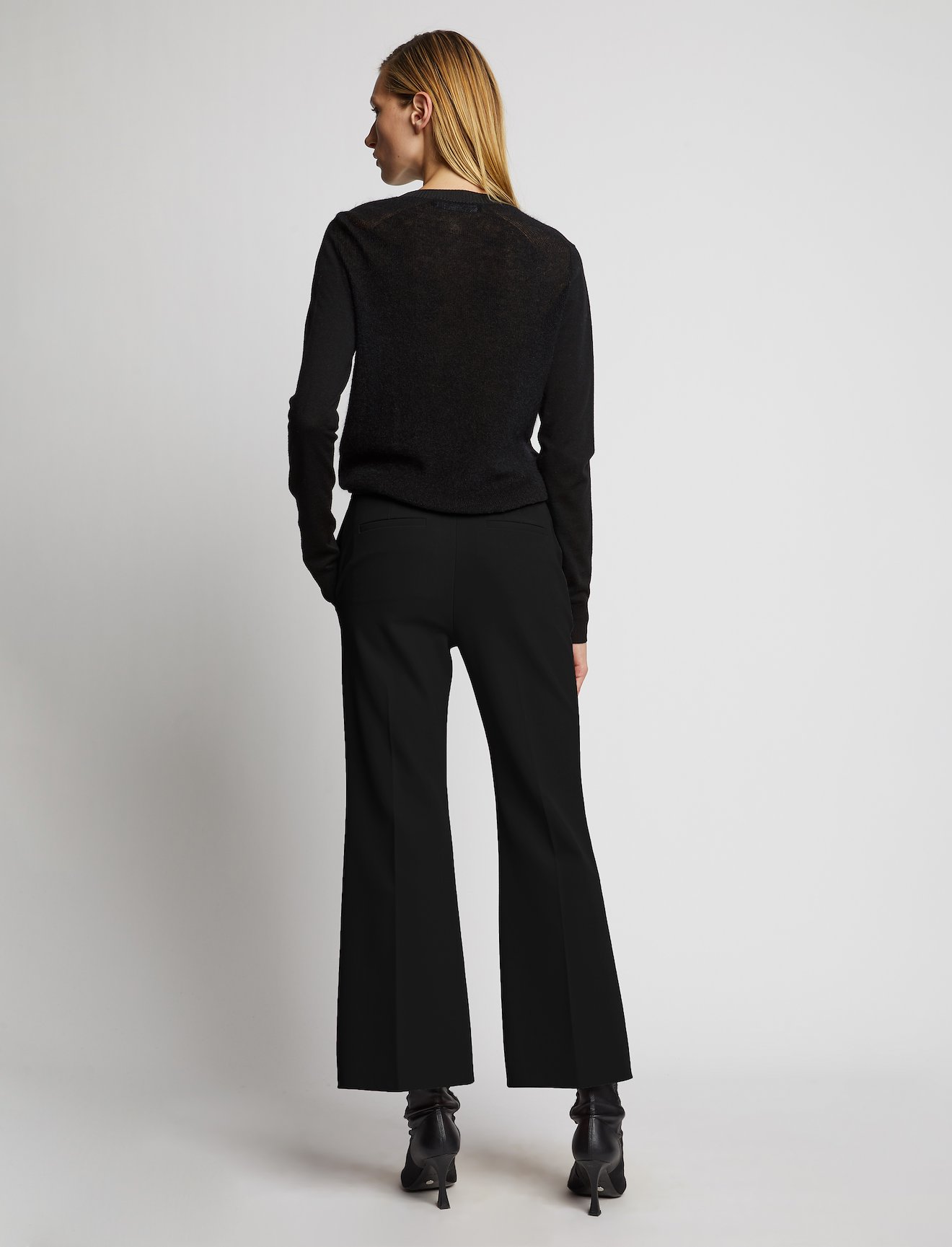 Technical Wool Crop Flare Pants #2