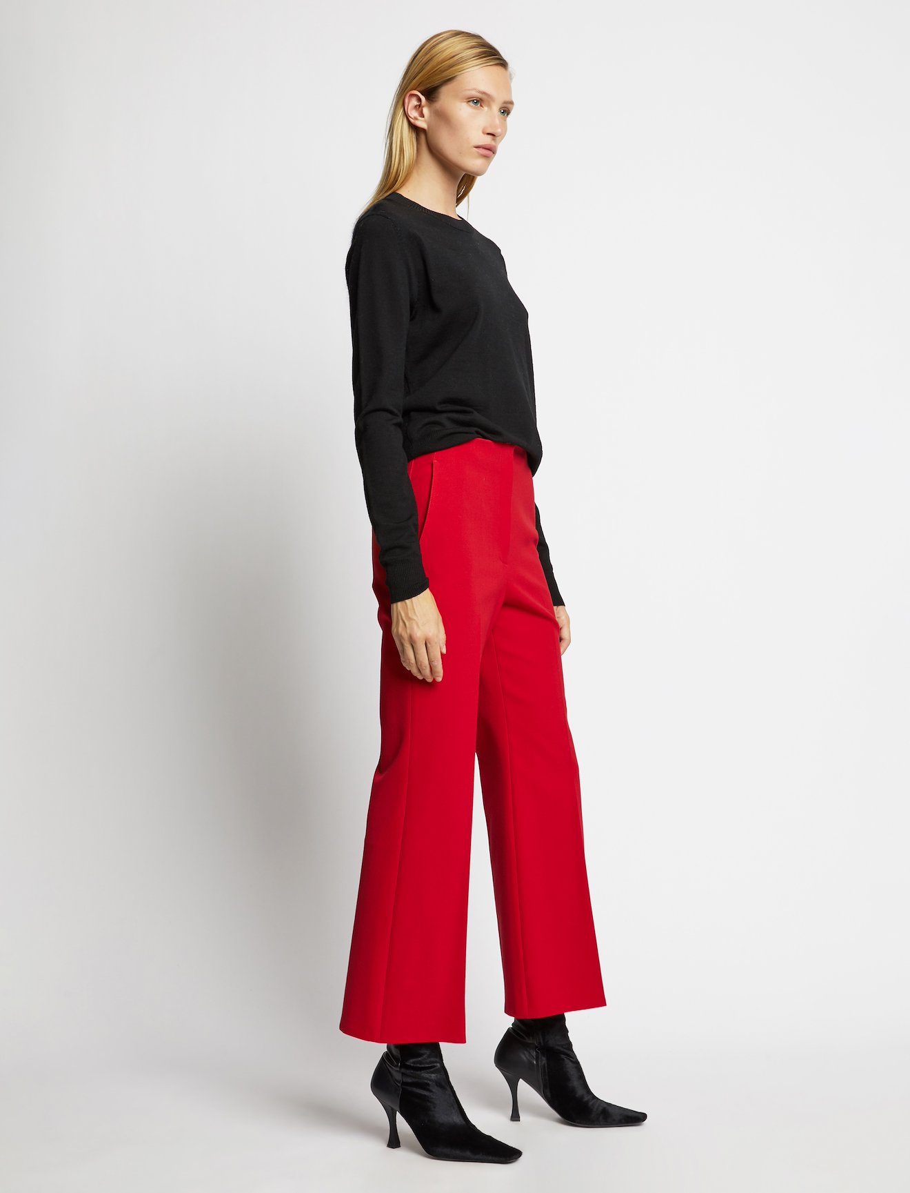 Technical Wool Crop Flare Pants #1