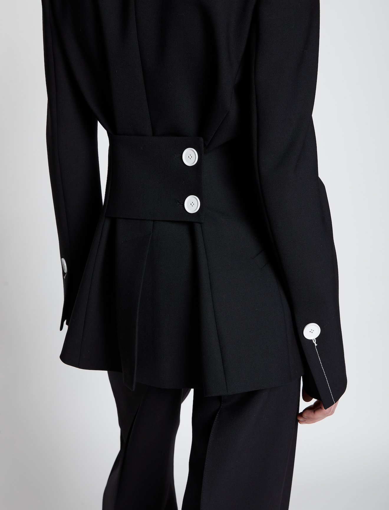 Technical Wool Long Line Blazer #3