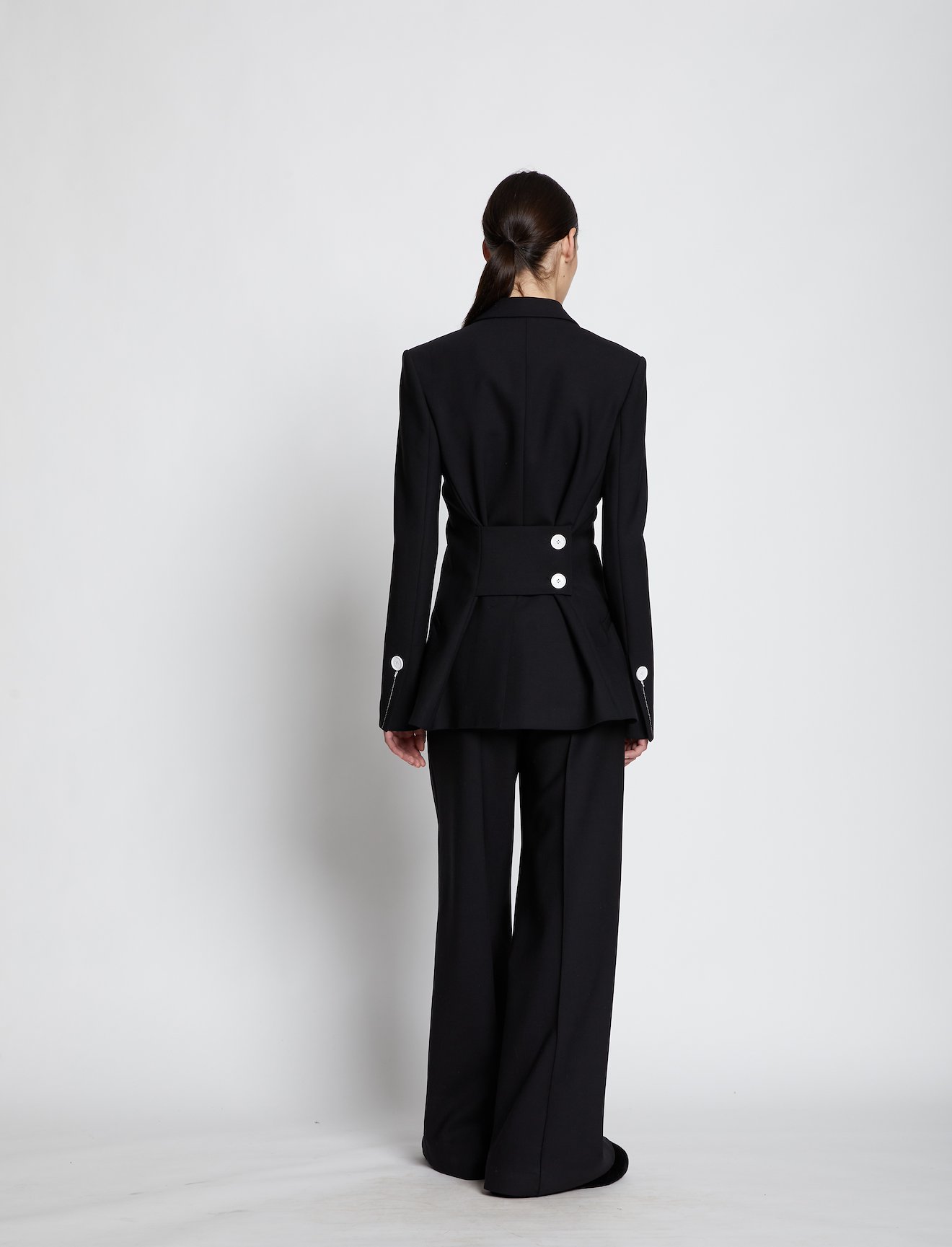 Technical Wool Long Line Blazer #2