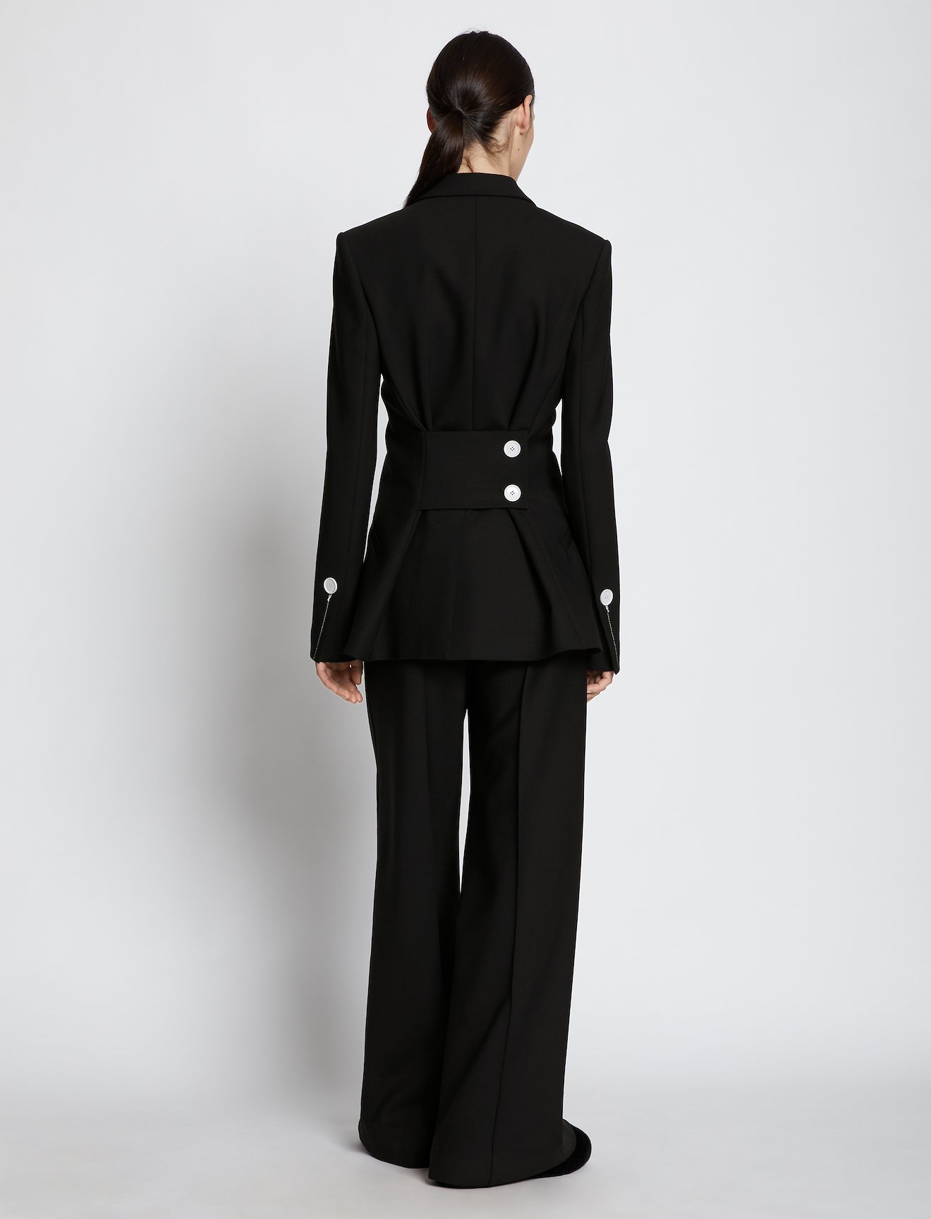 Technical Wool Long Line Blazer #3
