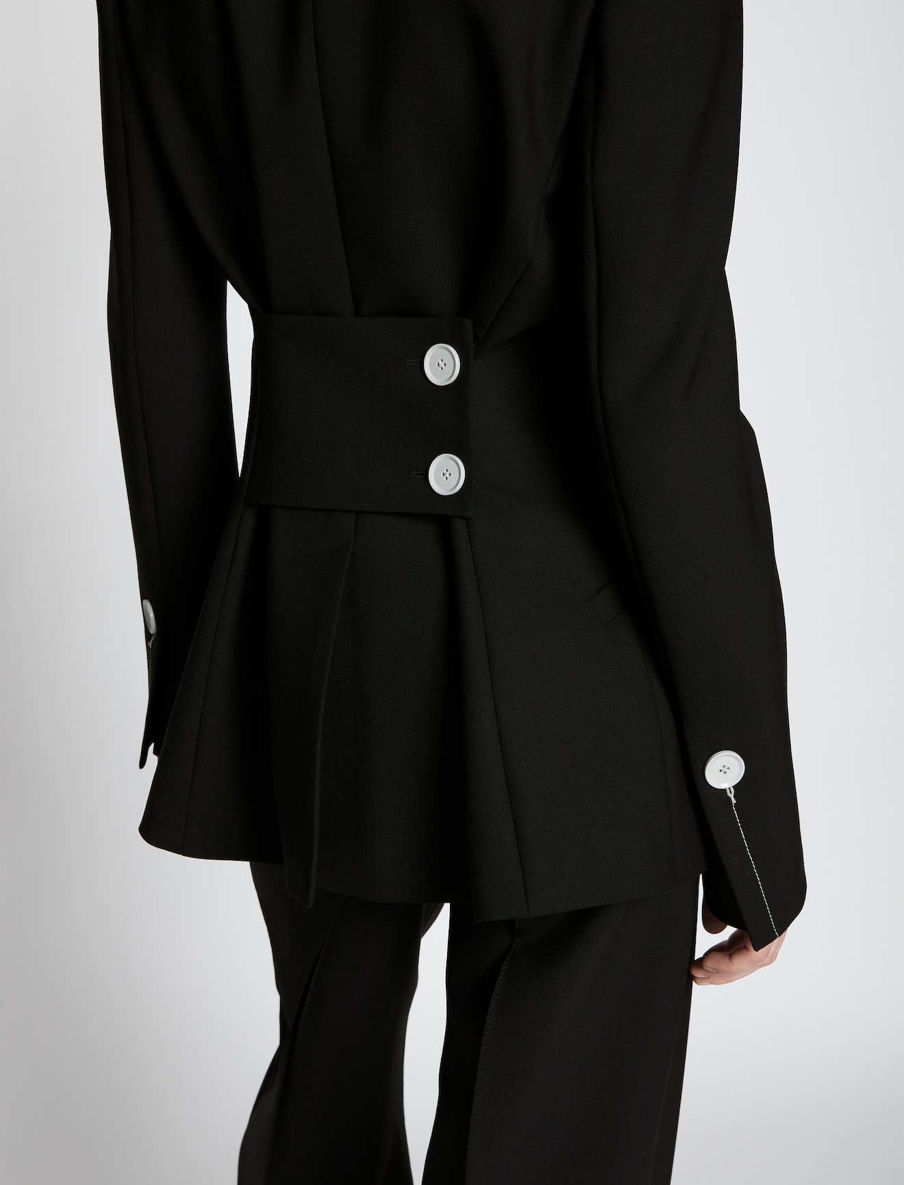 Technical Wool Long Line Blazer #4