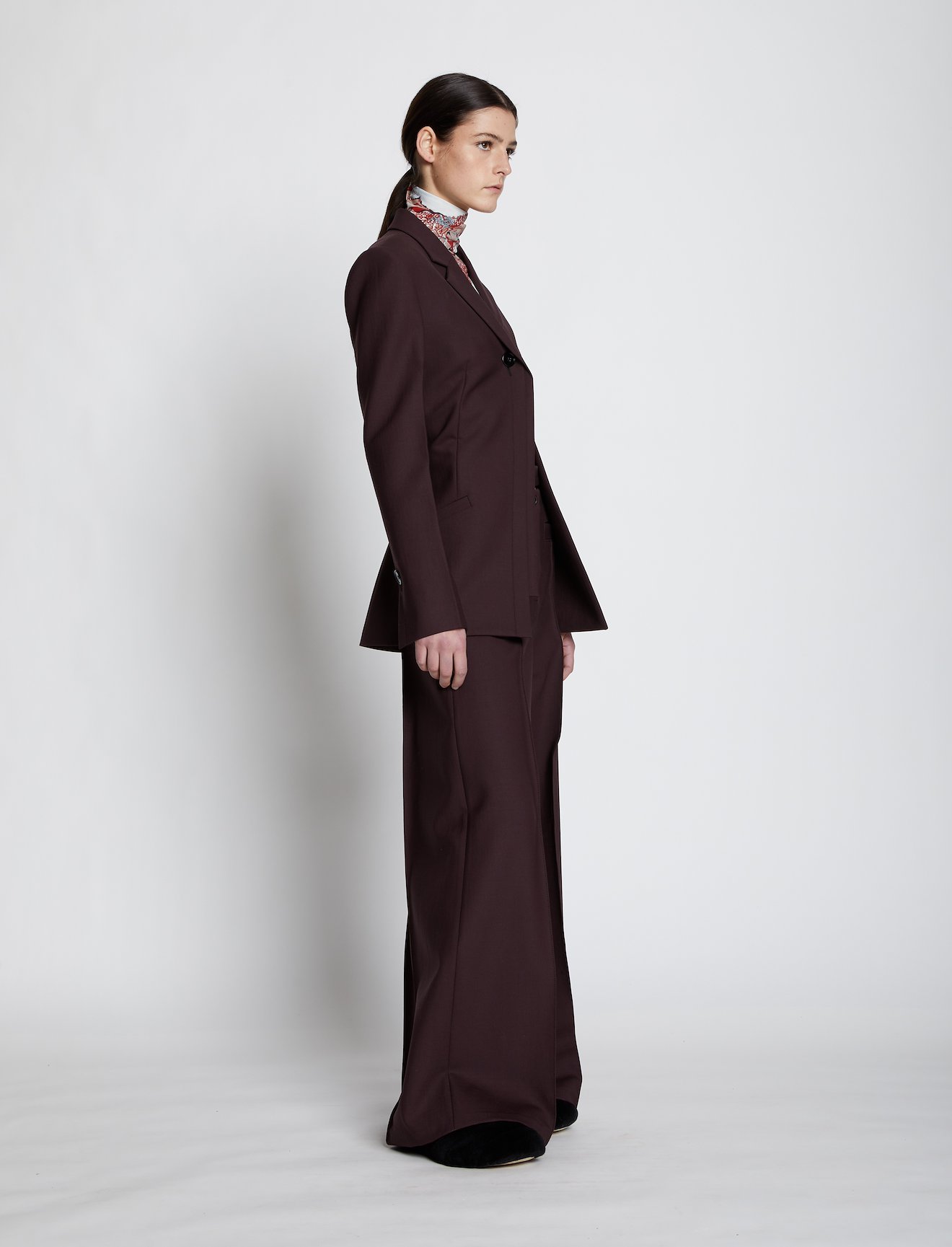 Technical Wool Long Line Blazer #1