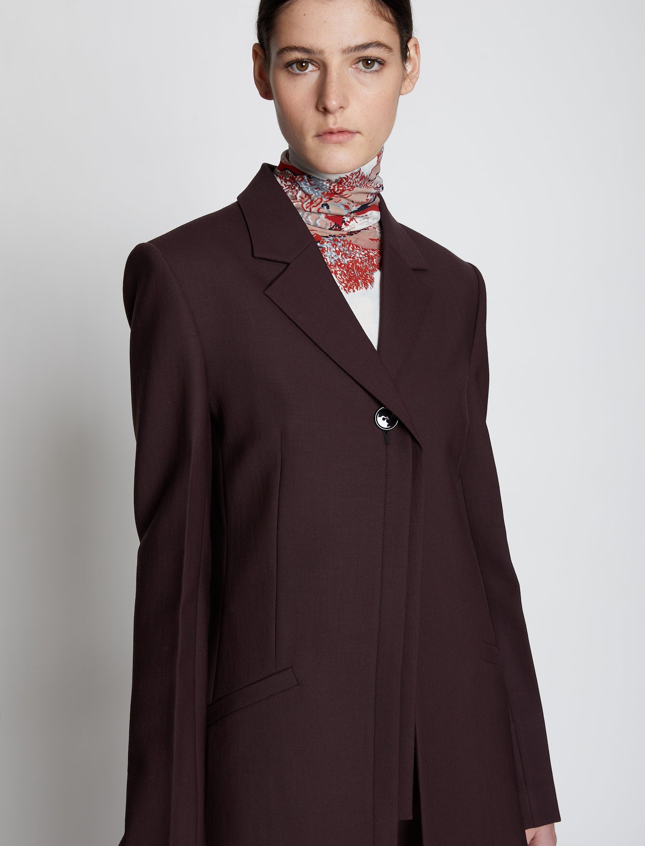 Technical Wool Long Line Blazer #3