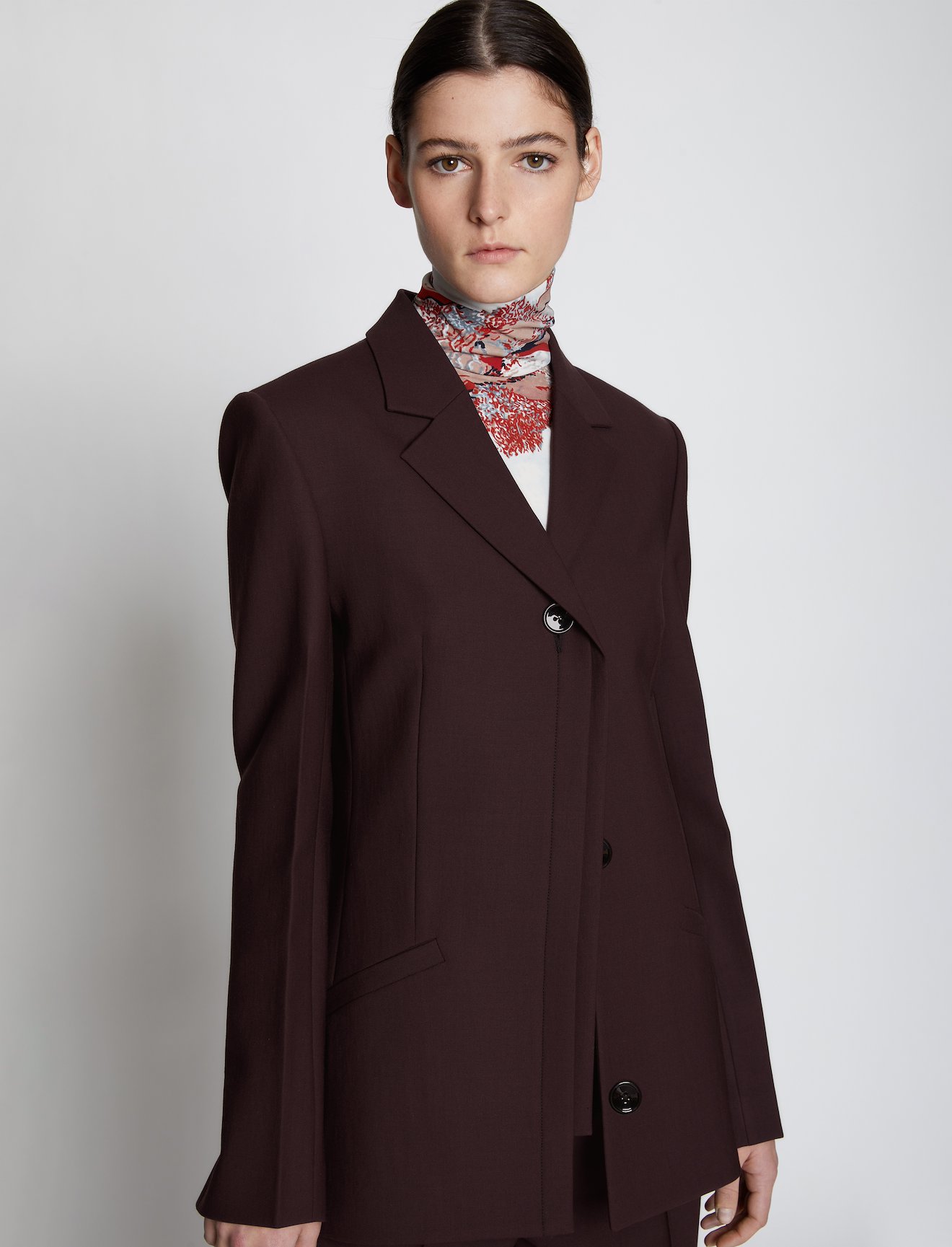 Technical Wool Long Line Blazer #3