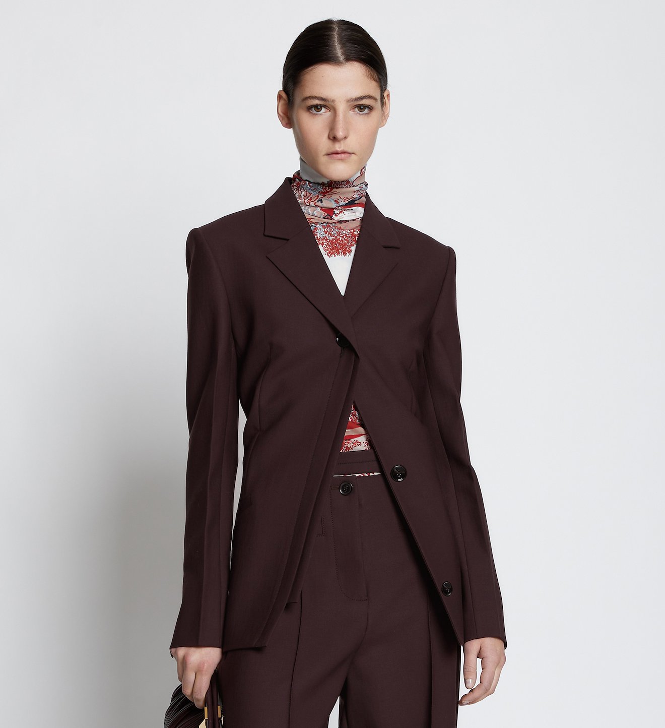 Technical Wool Long Line Blazer