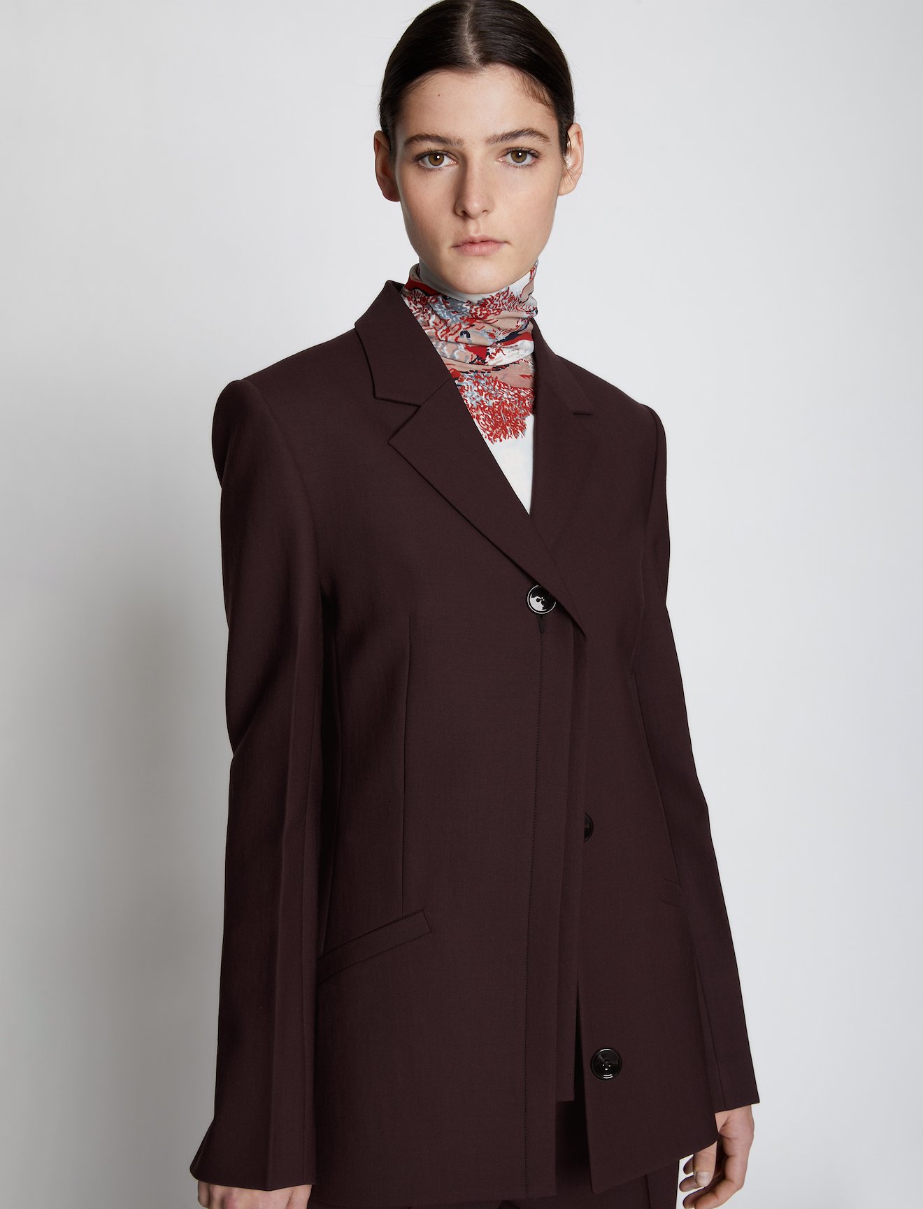Technical Wool Long Line Blazer #4
