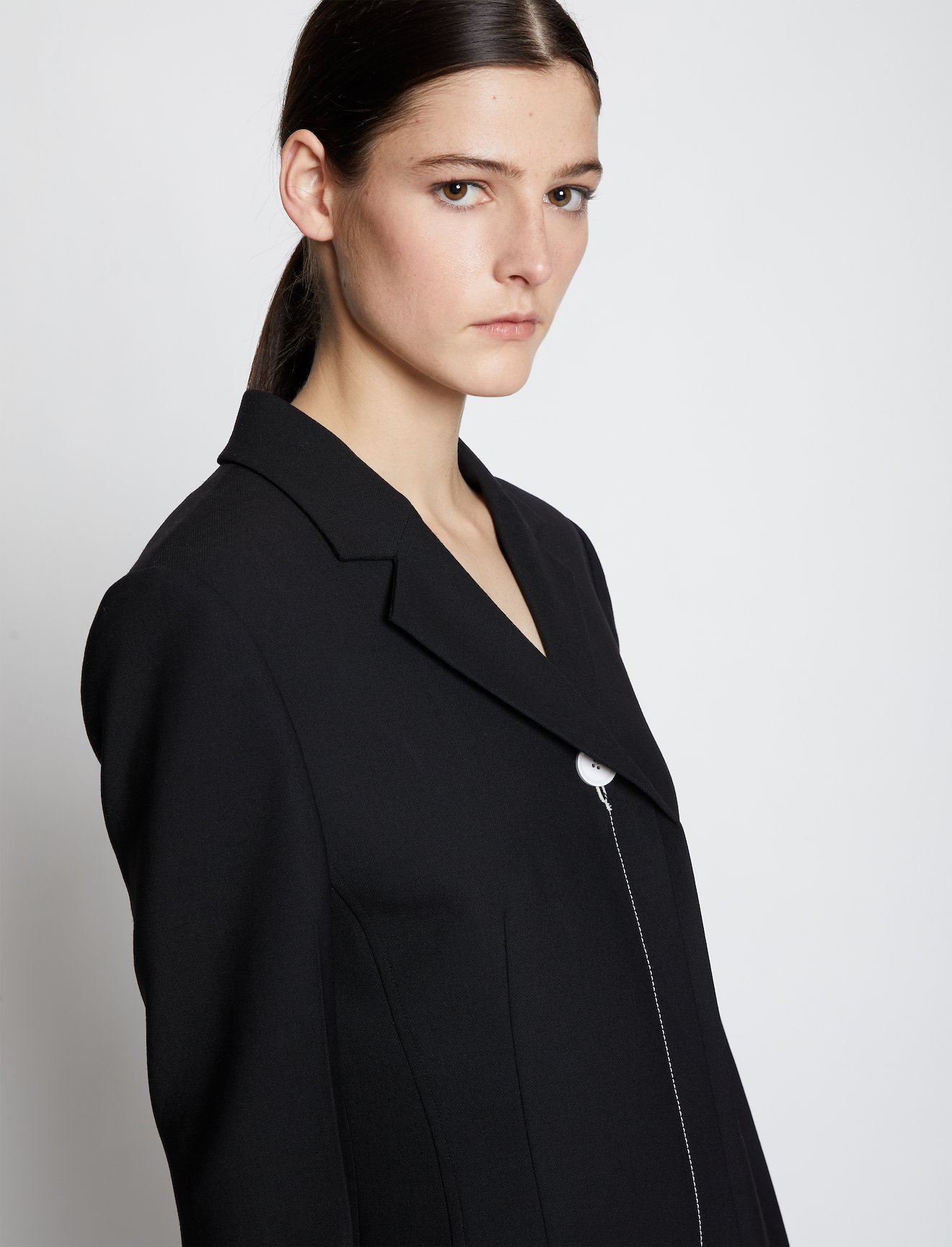 Technical Wool Long Line Coat #3