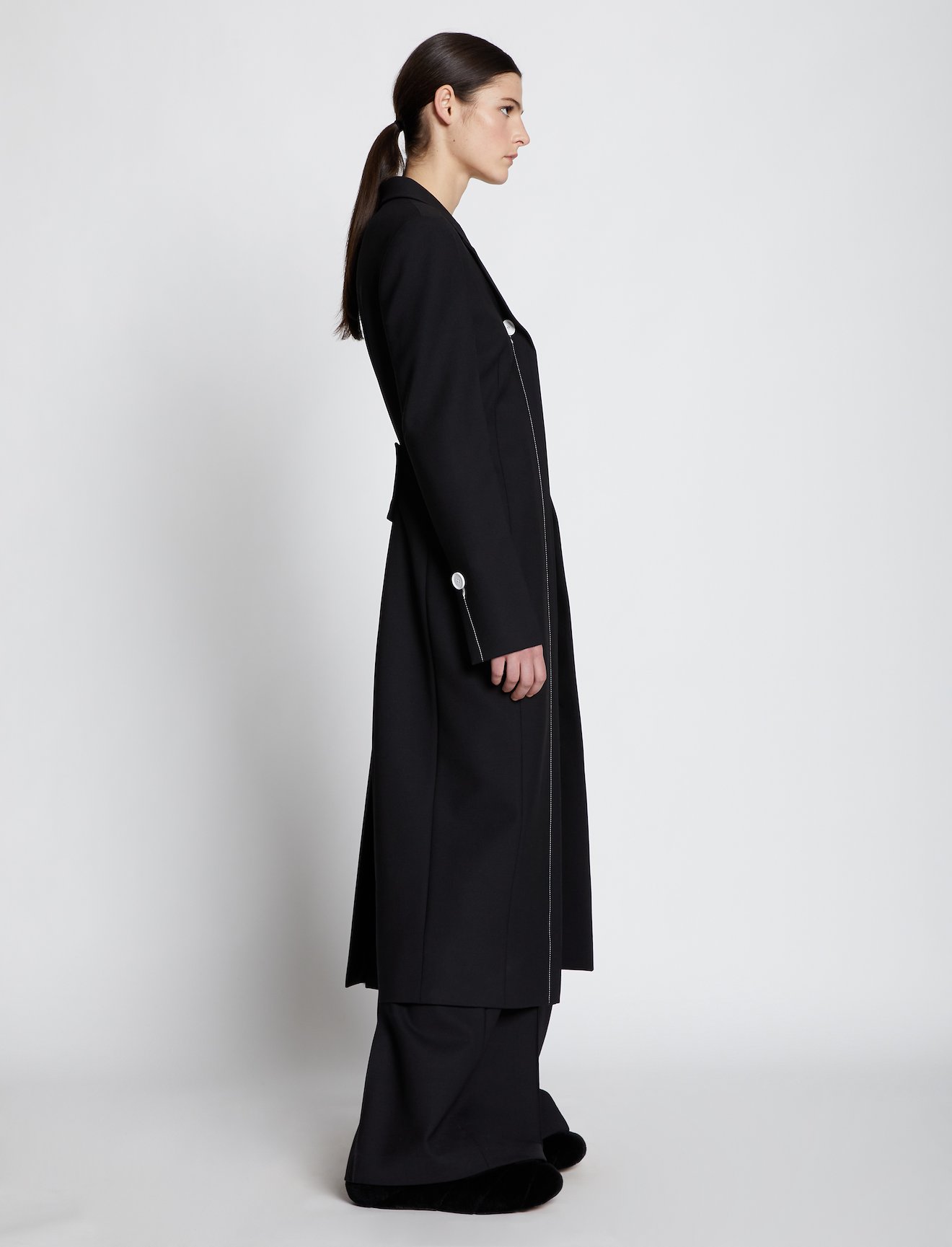 Technical Wool Long Line Coat #1