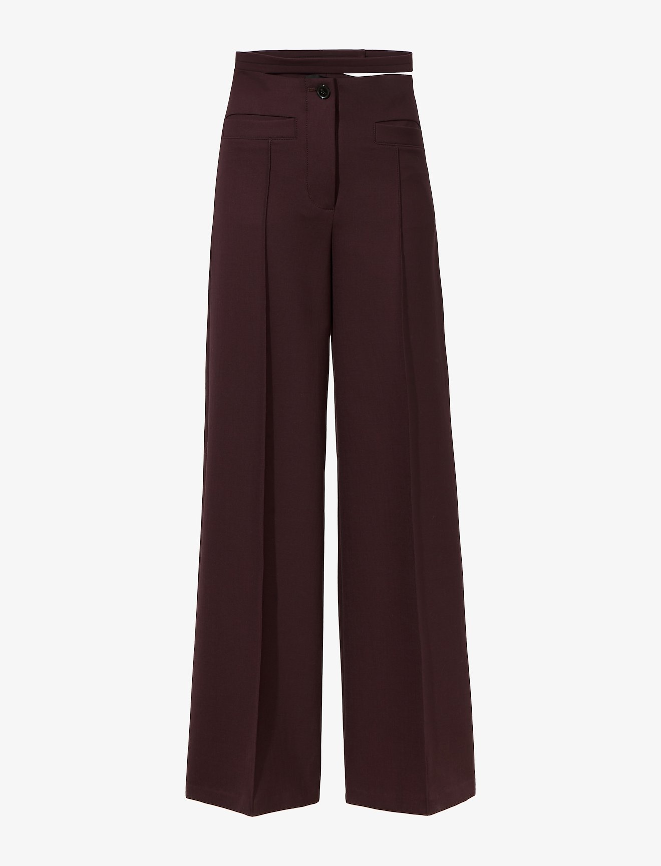 Technical Wool Slashed Waist Pants #4