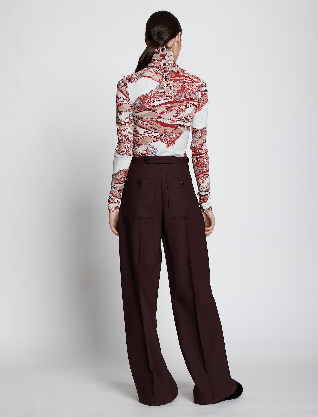 Technical Wool Slashed Waist Pants #2