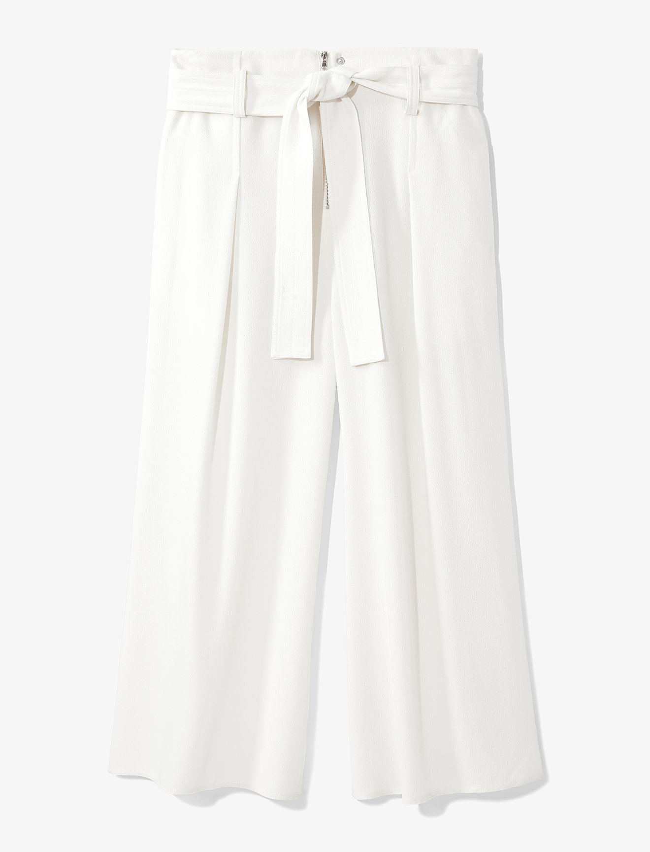 Texture Crepe Belted Pants #5