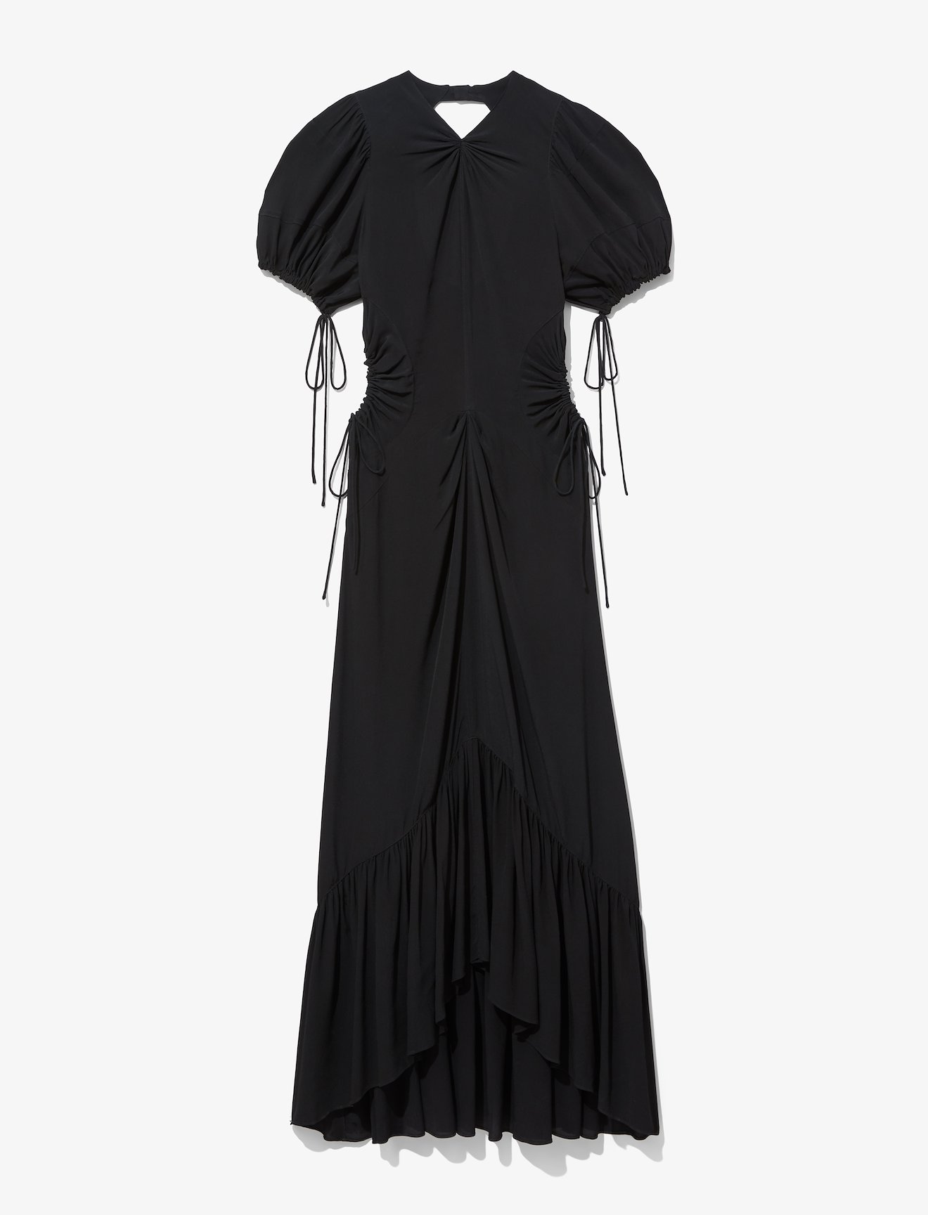 Textured Crepe Cinched Dress #4