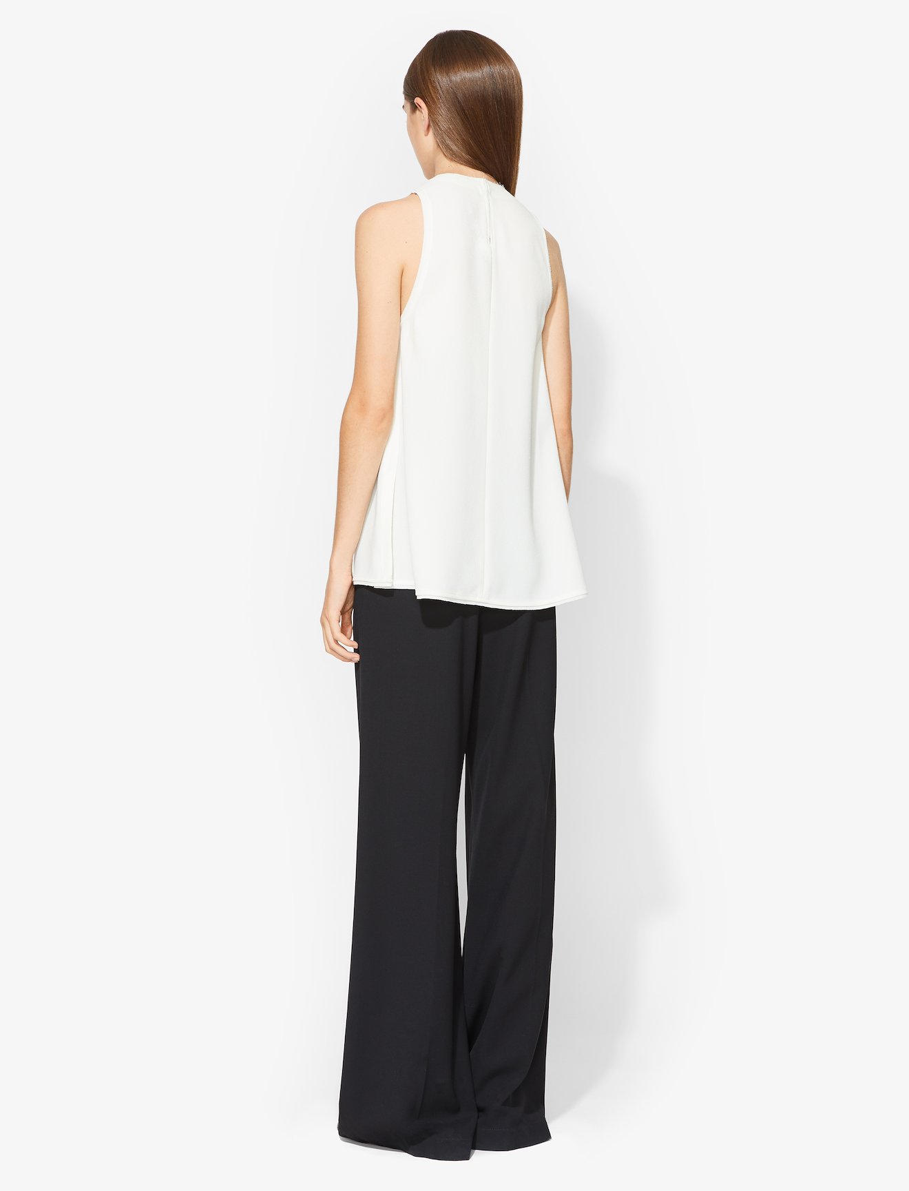 Textured Crepe Cinched Tie Top #3