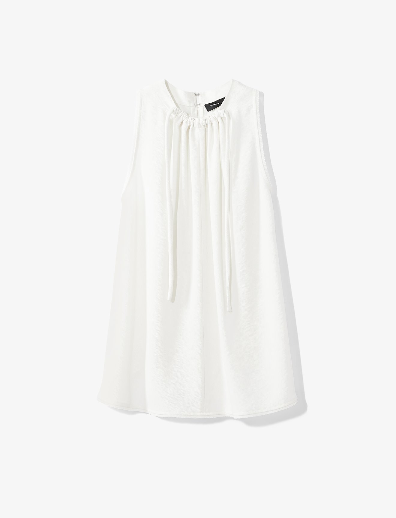 Textured Crepe Cinched Tie Top #5