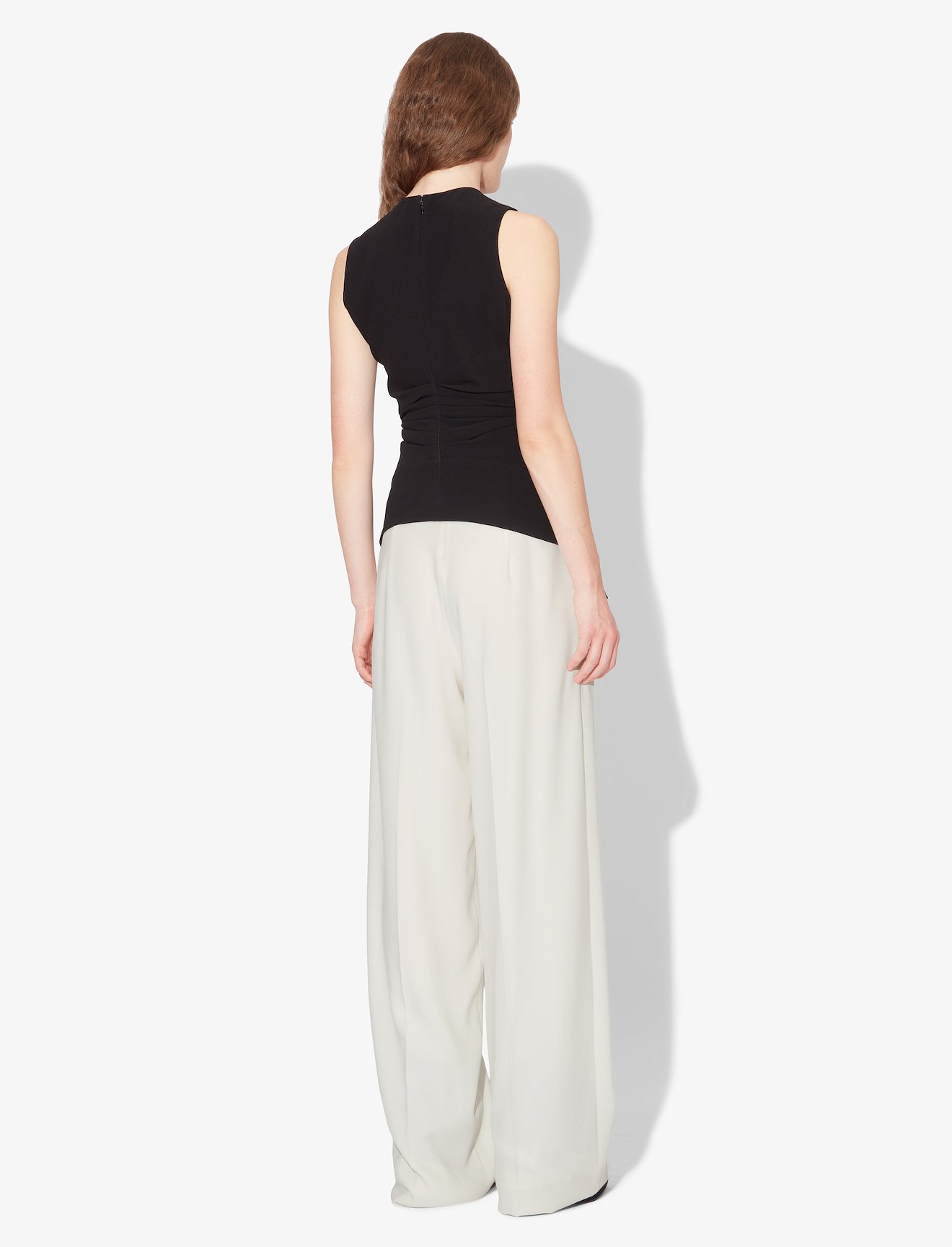 Textured Crepe High Waist Pants #2