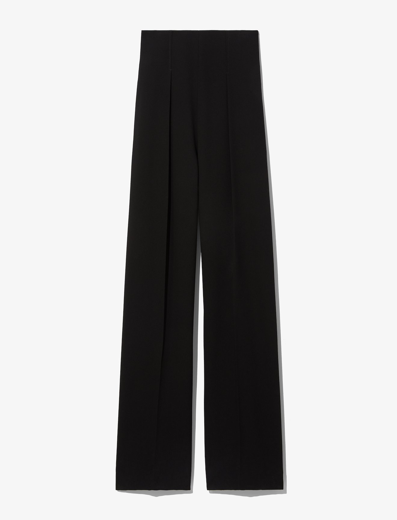 Textured Crepe High Waist Pants #4