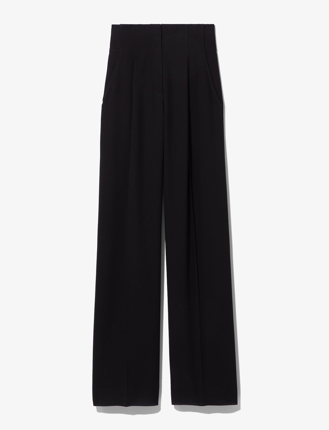 Textured Crepe High Waisted Pants #4