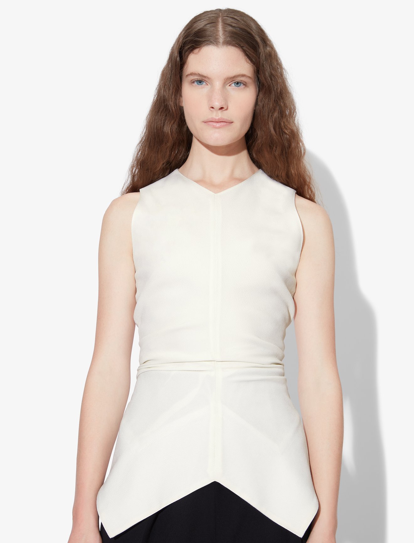 Textured Crepe Sleeveless Top #3
