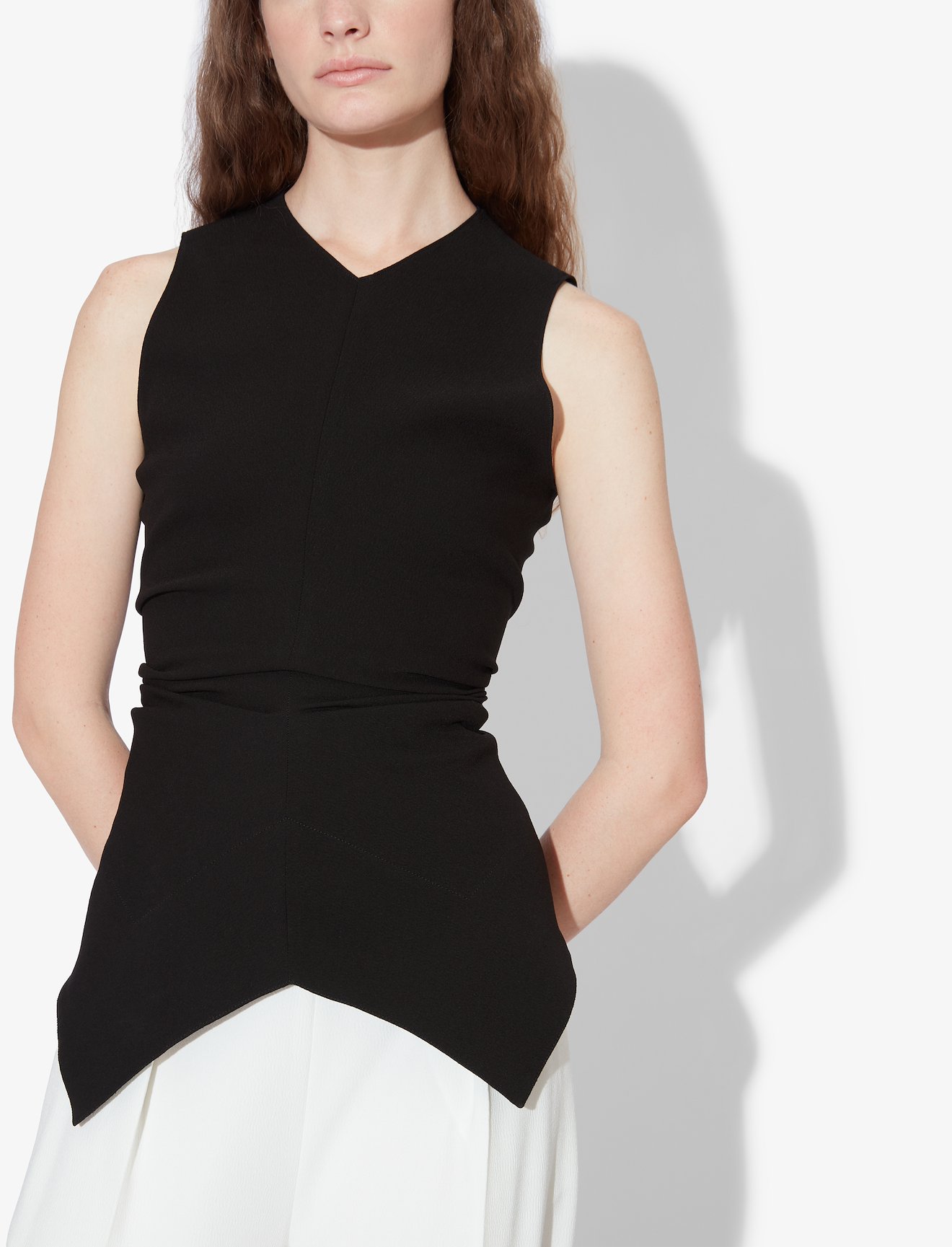 Textured Crepe Sleeveless Top #3
