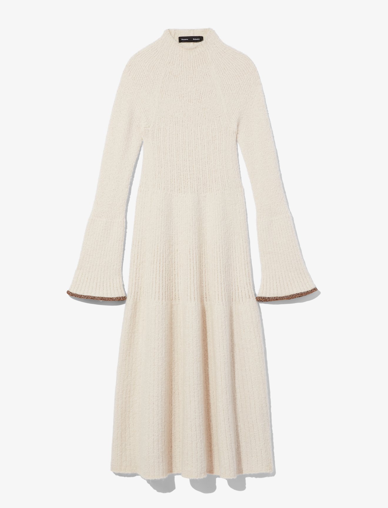 Textured Knit Dress in white | Proenza Schouler