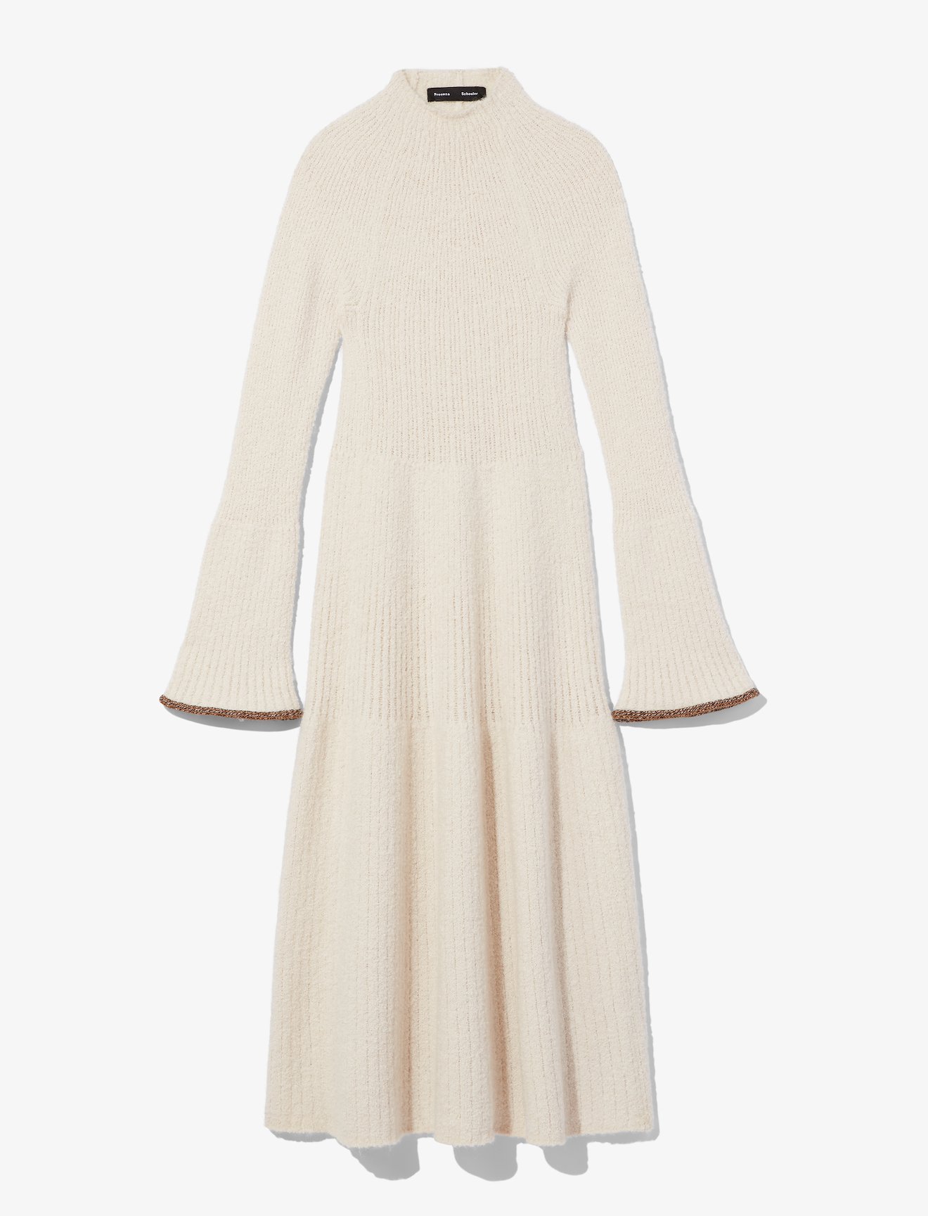 Textured Knit Dress in white | Proenza Schouler