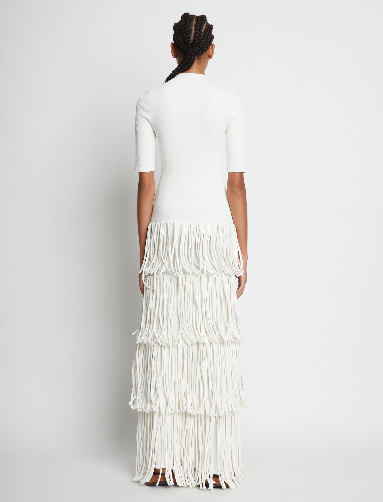 Textured Knit Fringe Dress #2