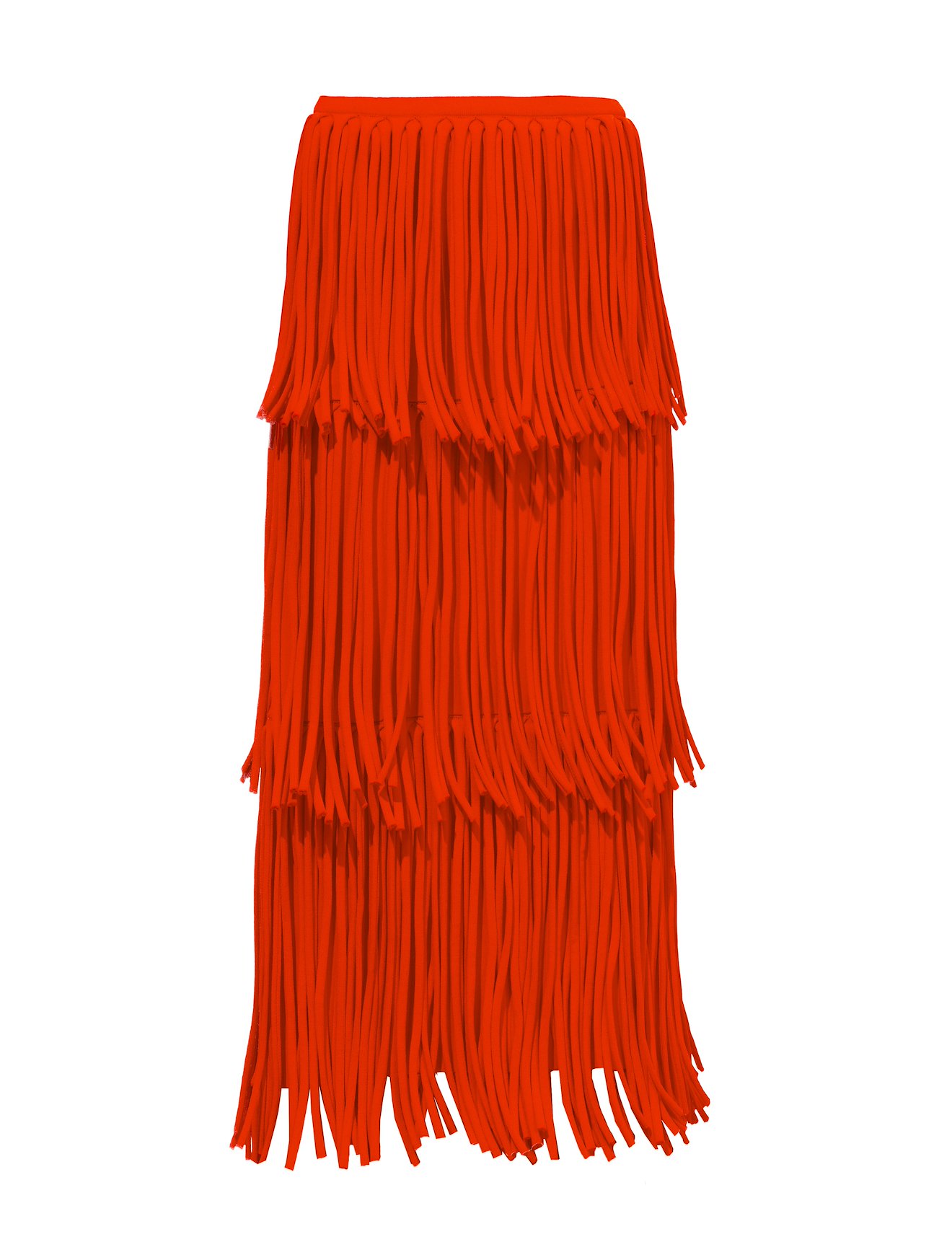 Textured Knit Fringe Skirt #4