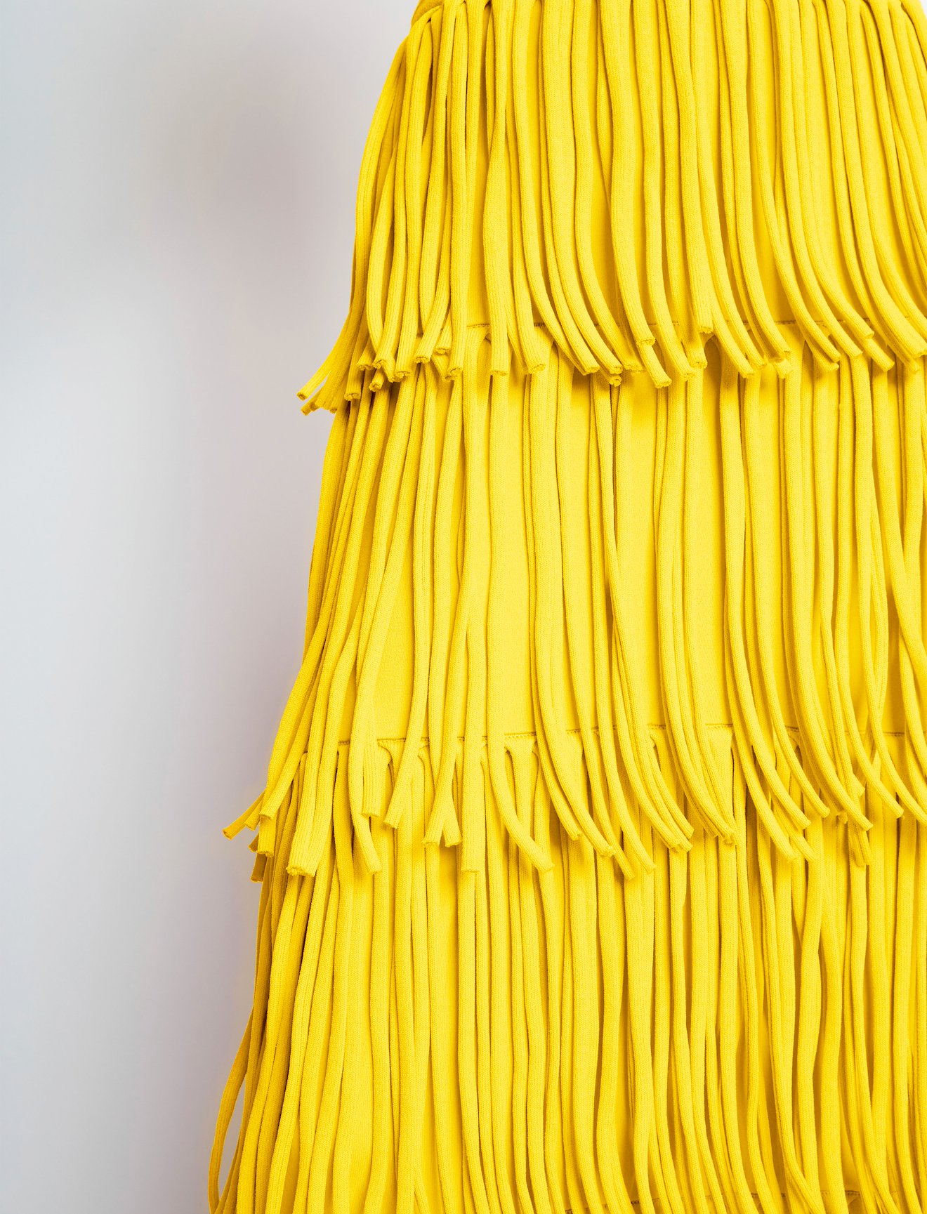 Textured Knit Fringe Skirt #3