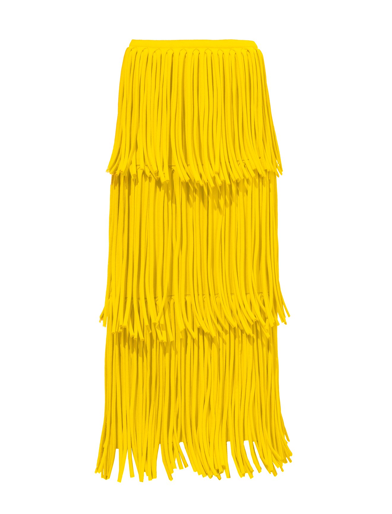Textured Knit Fringe Skirt #4